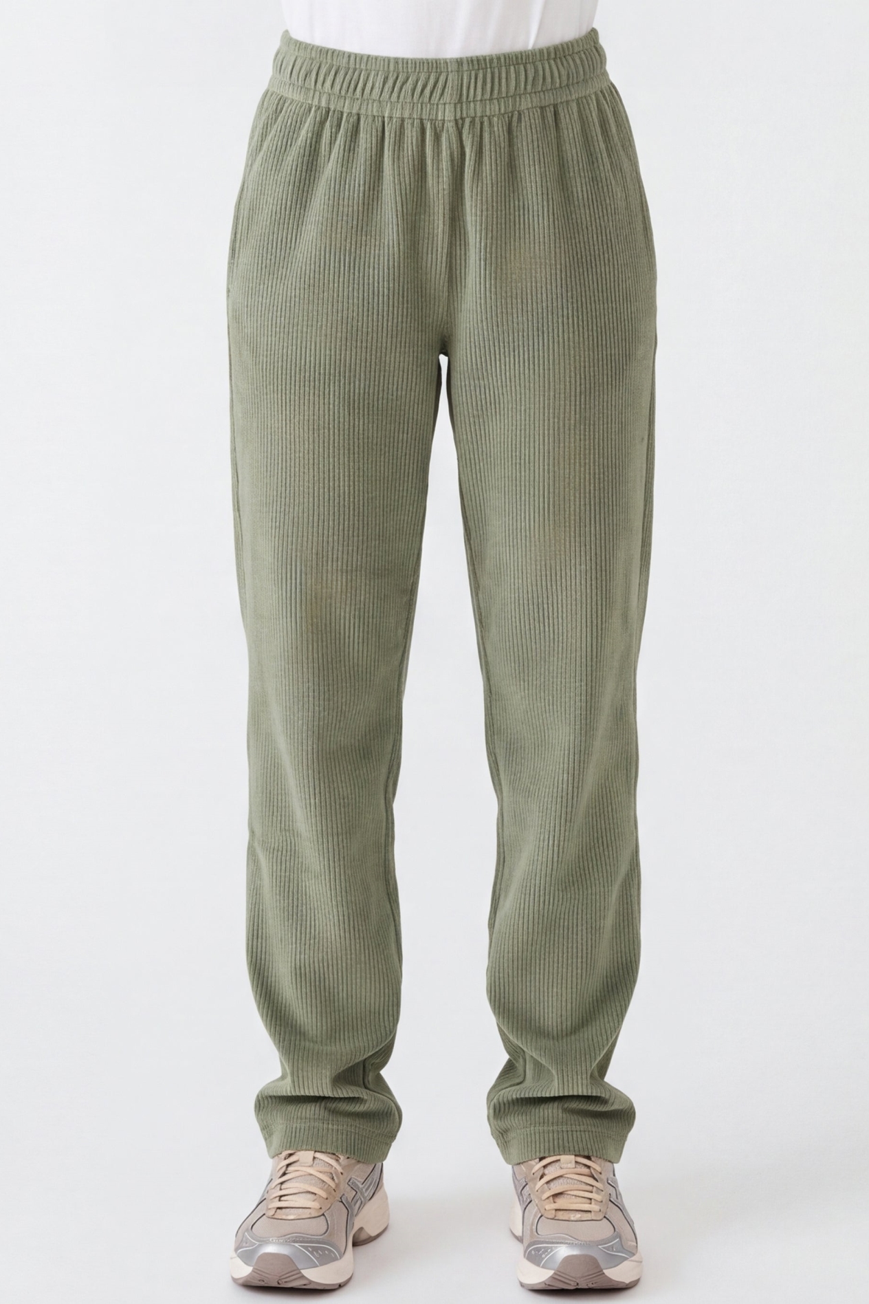 ORGANICATION Damen vegan Jogginghose Aus Cord Olivgr&Atilde;&frac14;n