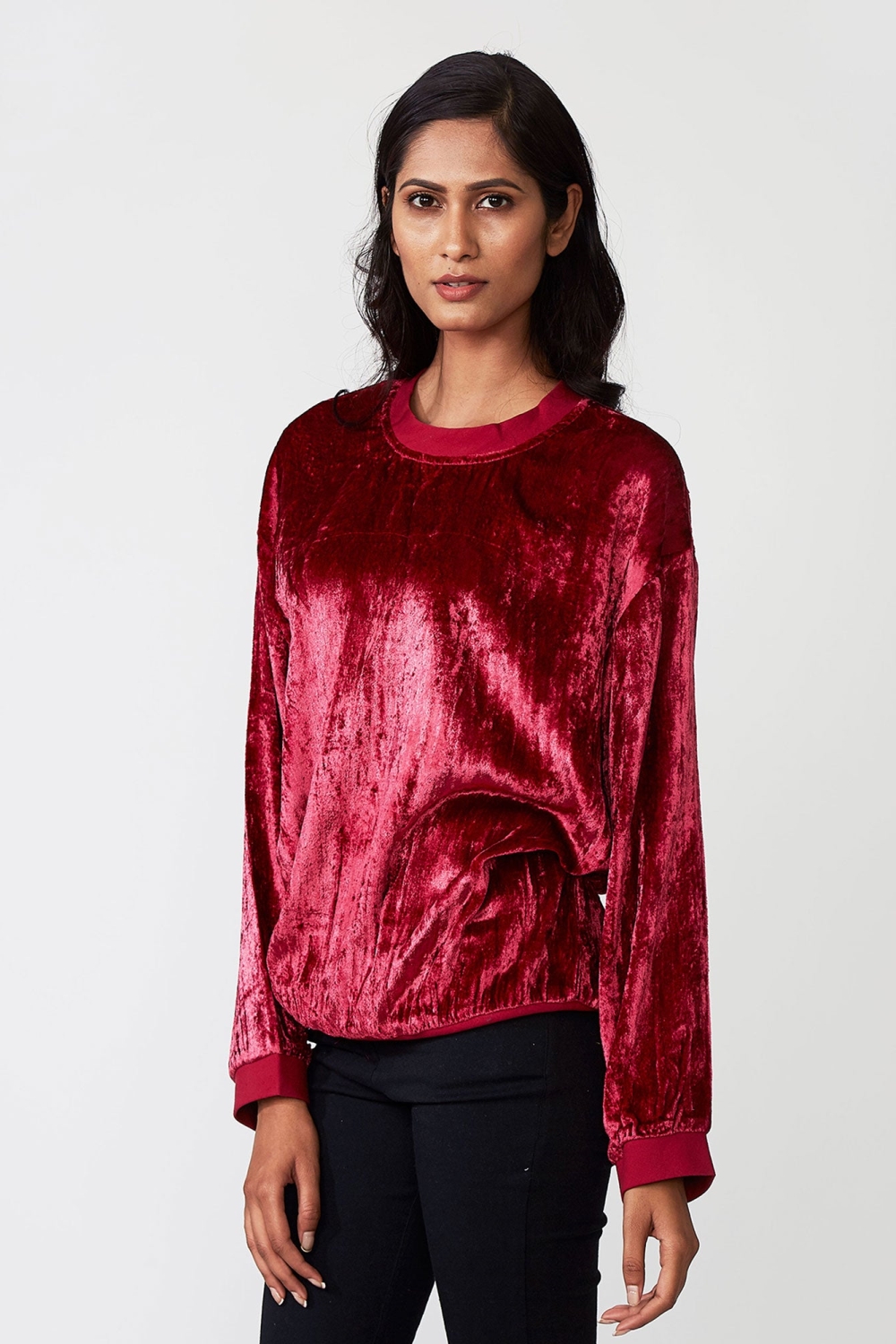 &Atilde;�MAIMA Herren vegan Pullover Aminah Pompein Rot
