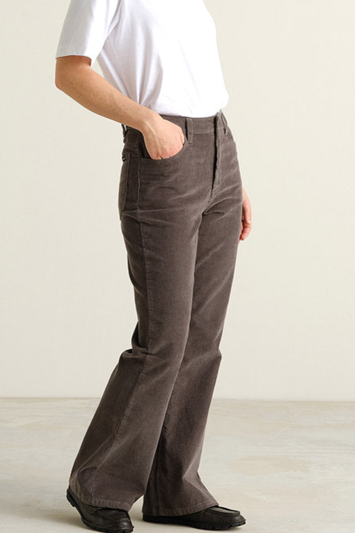 Dedicated Damen vegan Hose Ryda Cord Rock Grau