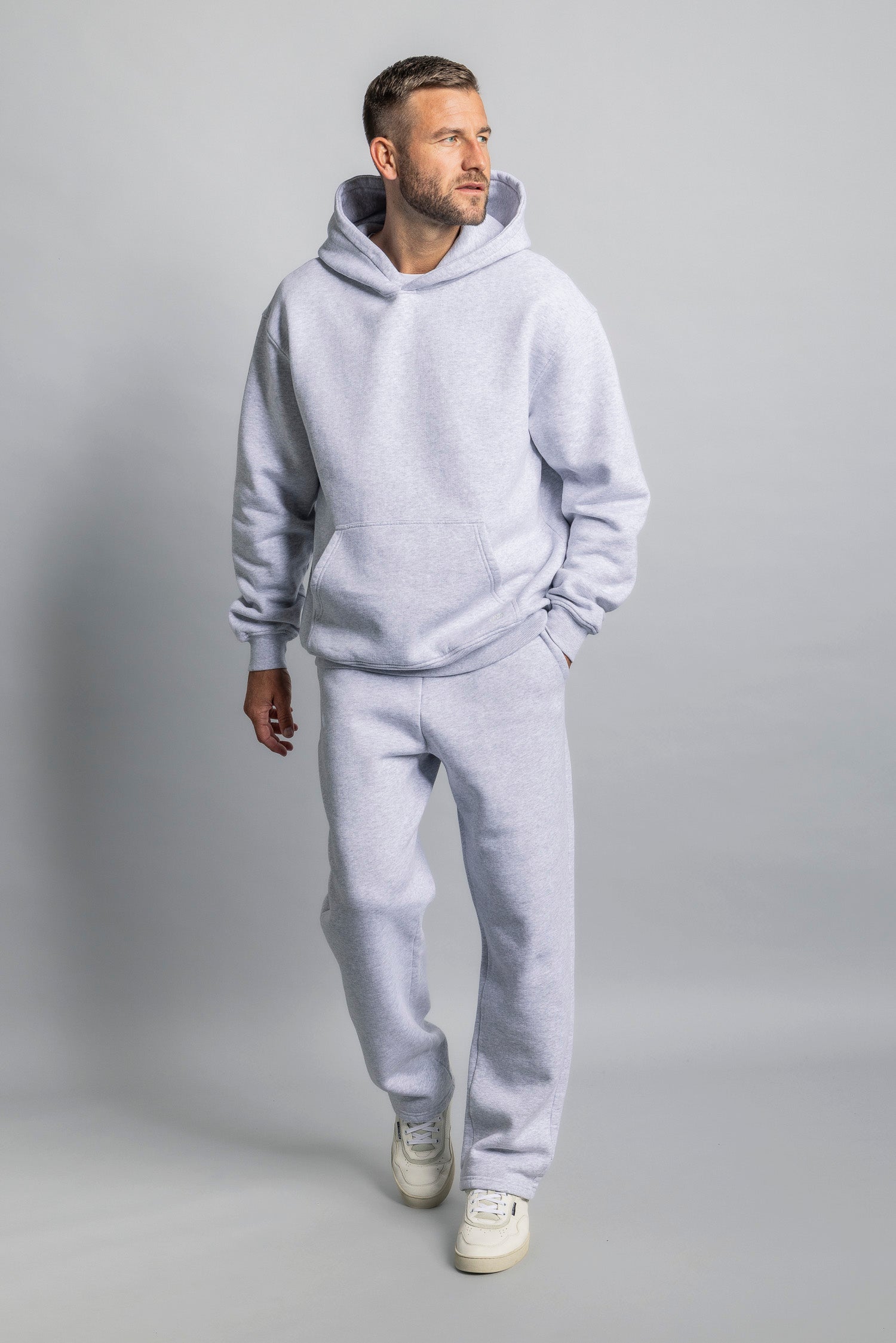 DIRTS men vegan Sweatpants Relaxed Grey Melange
