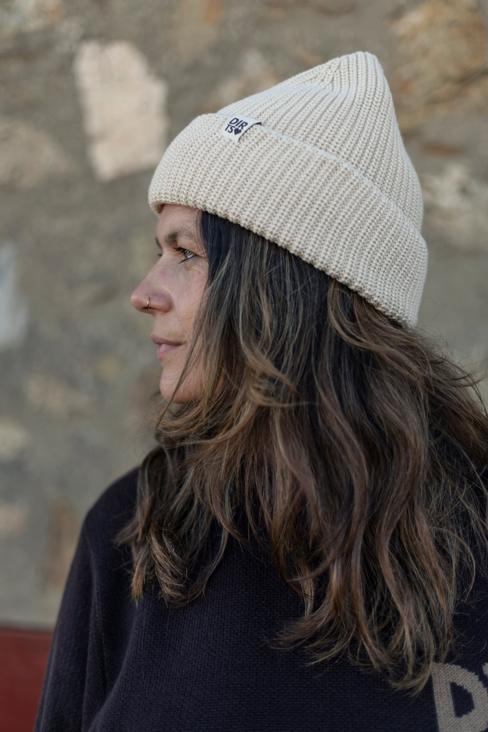 DIRTS men vegan Beanie Classic 3.0 Cashew Beige