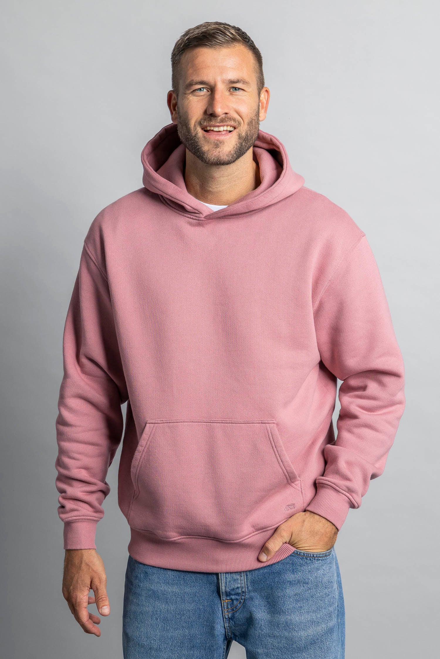 DIRTS men vegan Hoodie Oversized Dusty Rose