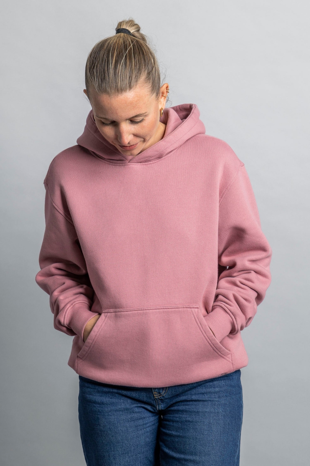 DIRTS Herren vegan Hoodie Oversized Altrosa