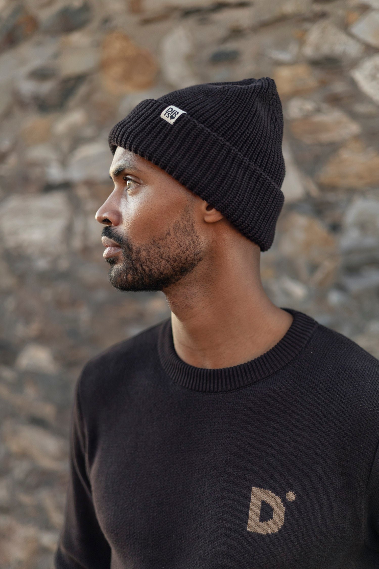 DIRTS men vegan Beanie Classic 3.0 Espresso Brown