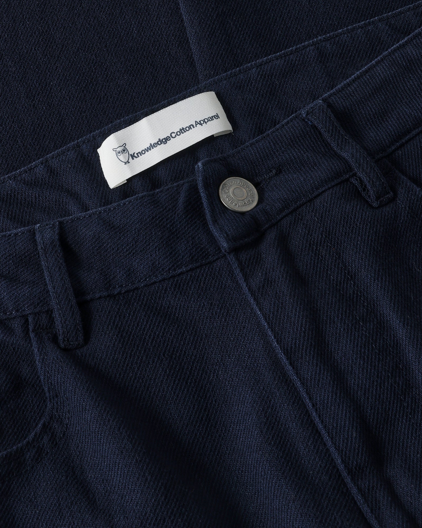 KnowledgeCotton Apparel womens vegan Pants Gale Regular Twill Night Sky Blue