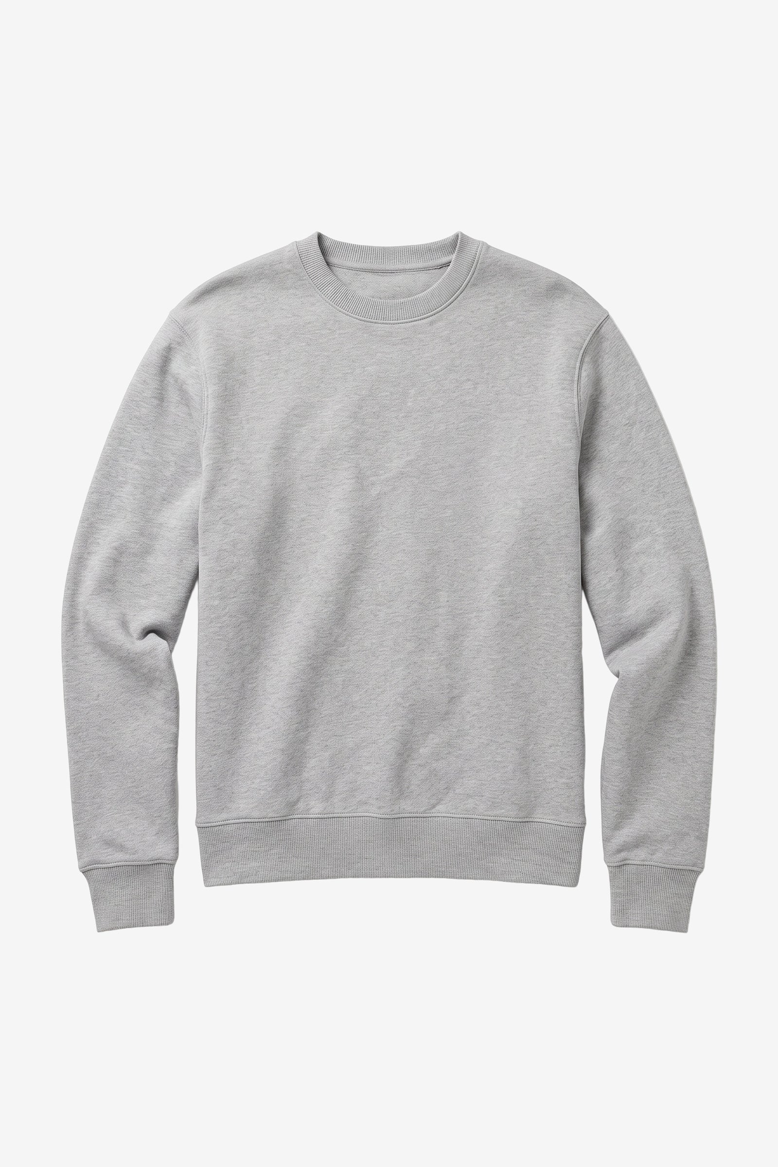KnowledgeCotton Apparel Herren vegan Sweatshirt Relaxed Crew Neck Grau Meliert