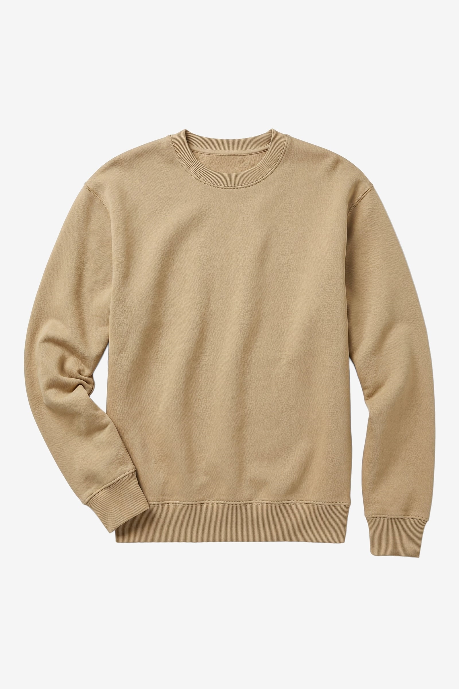 KnowledgeCotton Apparel Herren vegan Sweatshirt Relaxed Rundhals Kelp Meliert