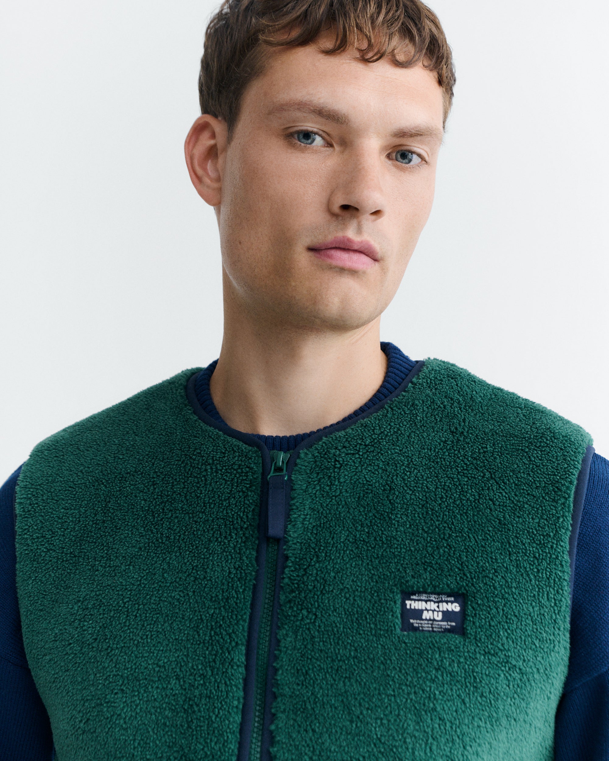 Thinking MU men vegan Body Warmers Troy Green