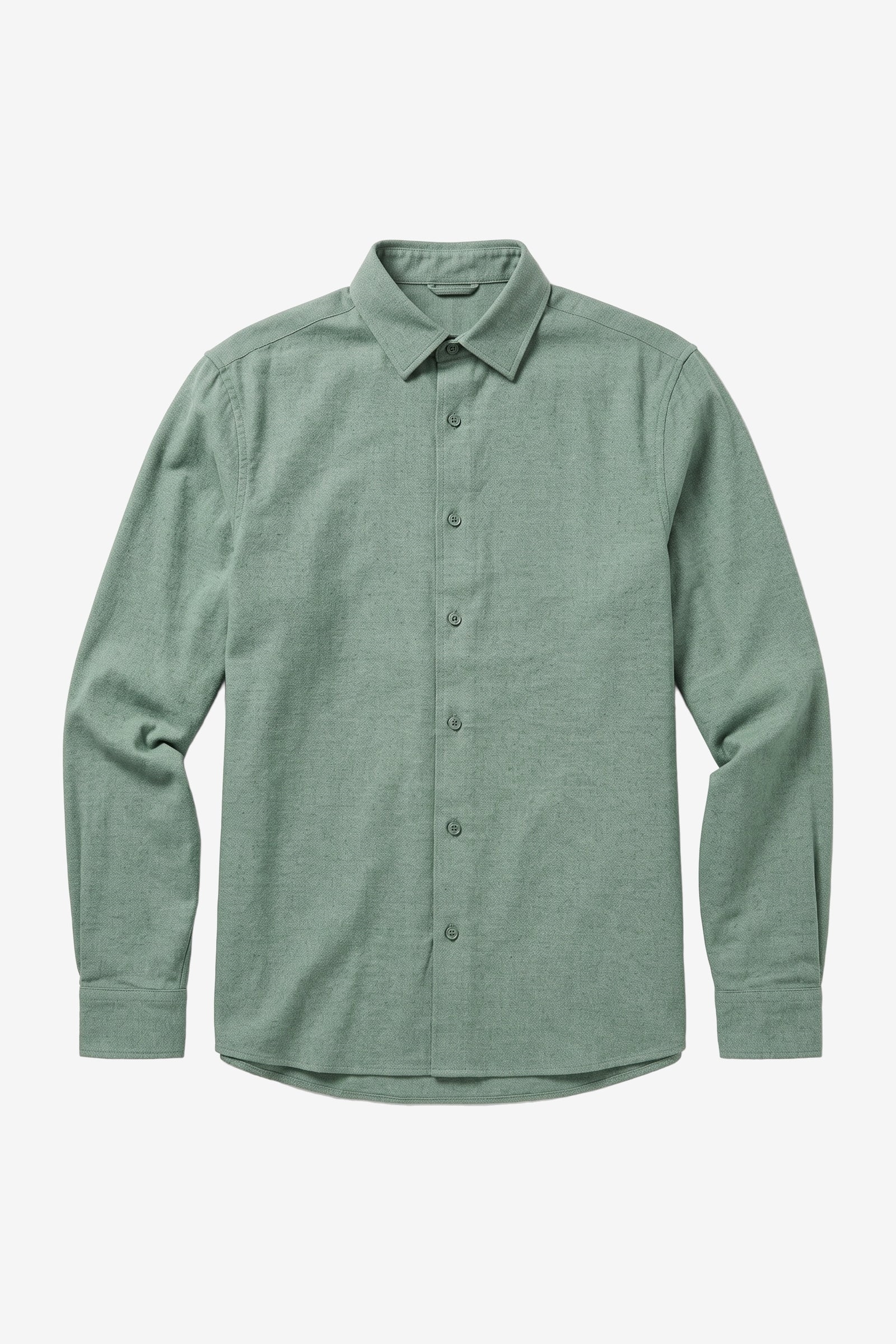 KnowledgeCotton Apparel Herren vegan Hemd Dune Regular Flannel Lily Pad Gr&Atilde;&frac14;n
