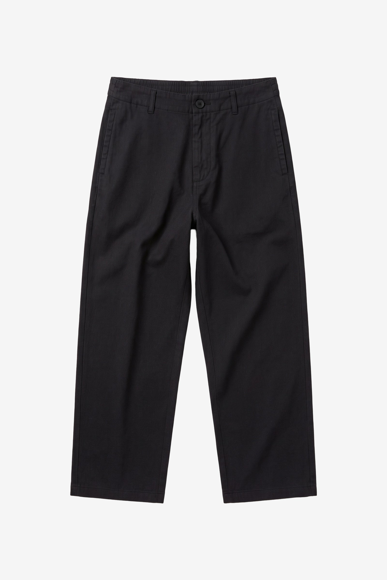 KnowledgeCotton Apparel Damen vegan Hose Bloom Barrel Aus Flanell Night Sky Blau