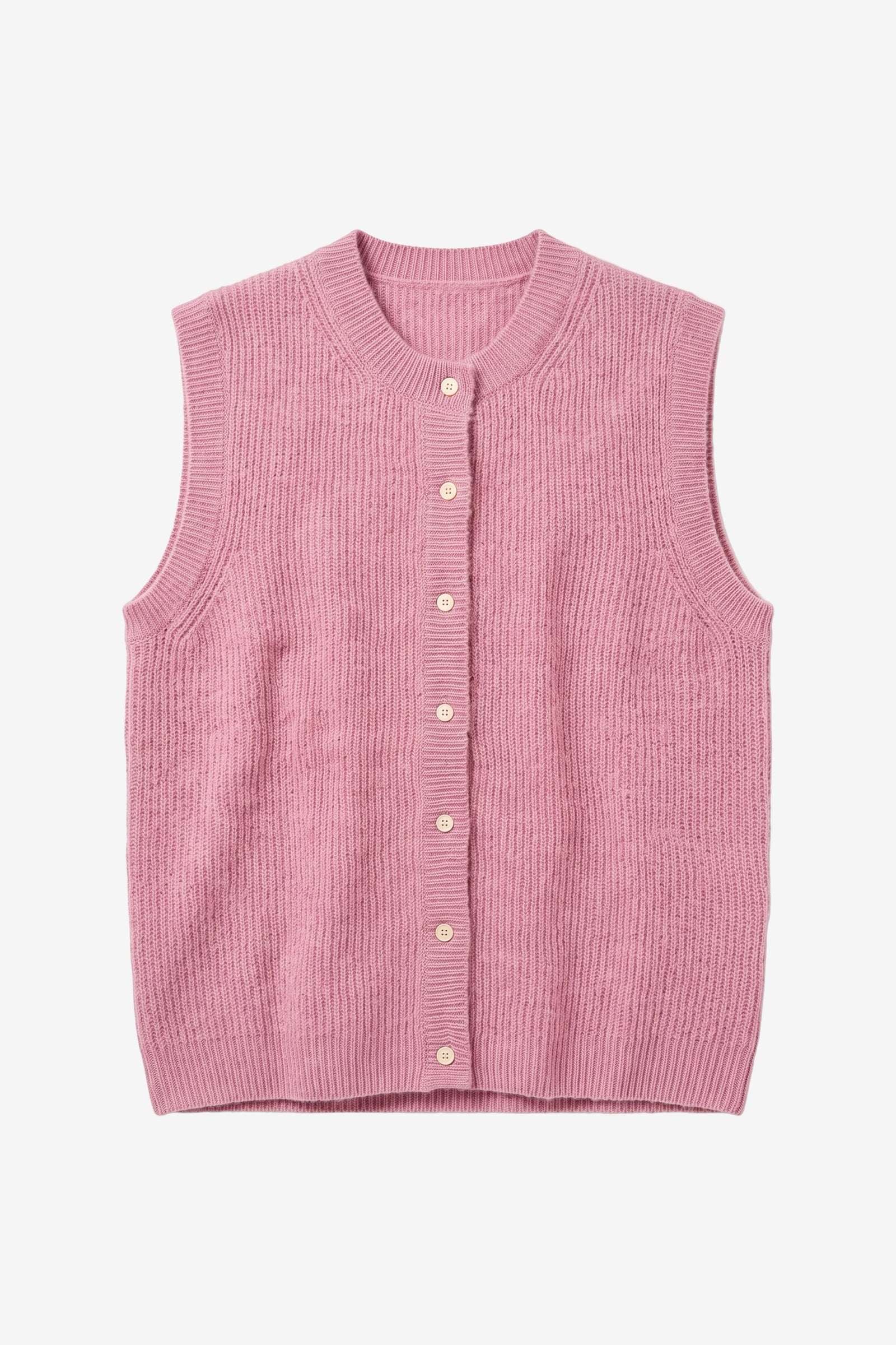 KnowledgeCotton Apparel womens vegan Vest SoufflÃ© Yarn Orchid Haze