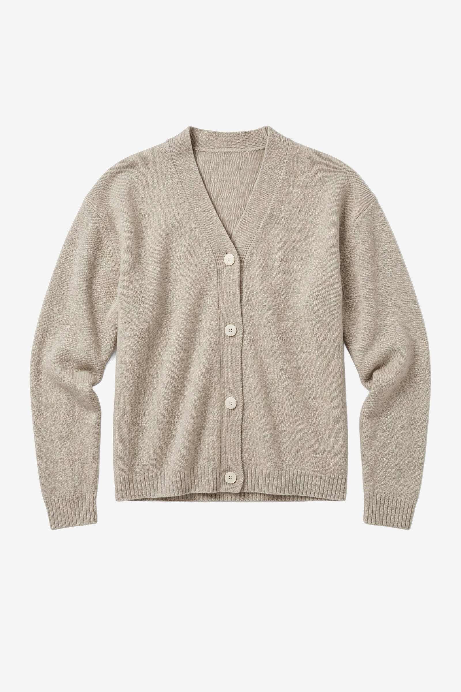KnowledgeCotton Apparel Damen vegan Cardigan Souffl&Atilde;&copy; Garn Hell Federgrau