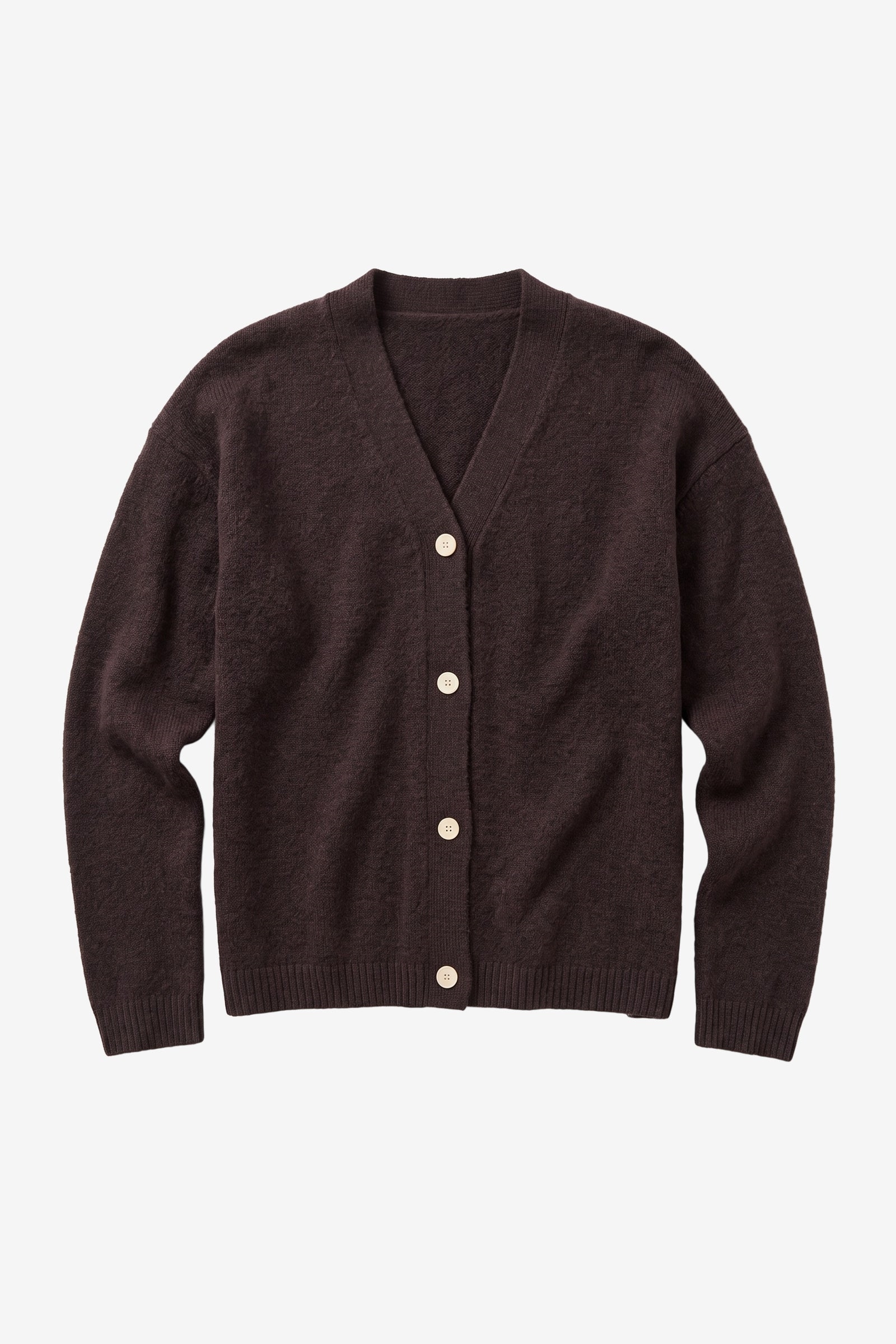 KnowledgeCotton Apparel Damen vegan Strickjacke Damen Souffl&Atilde;&copy; Yarn In Der Farbe Chocolate Torte