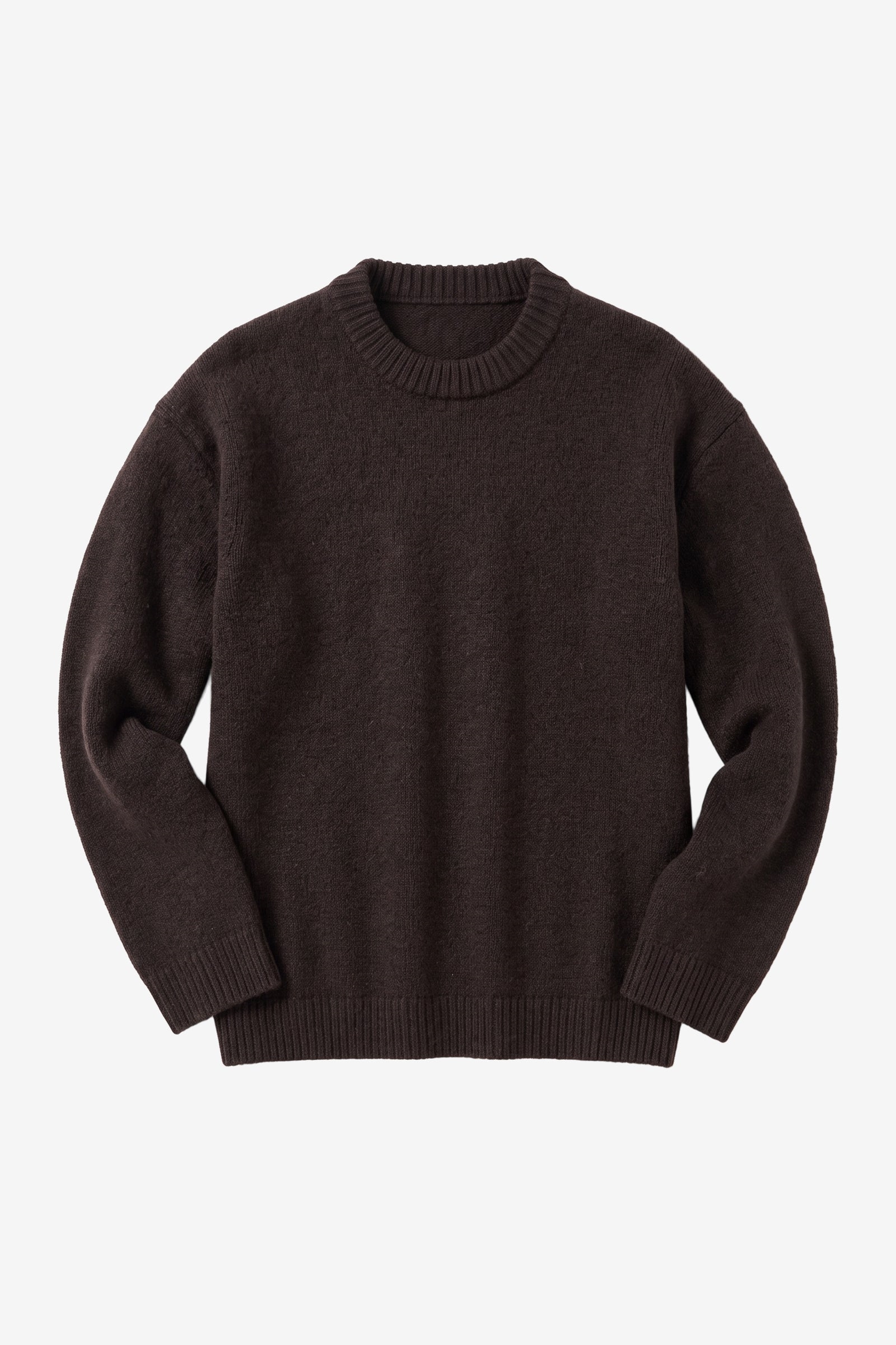 KnowledgeCotton Apparel Damen vegan Pullover Souffl&Atilde;&copy; Garn Chocolate Torte Braun