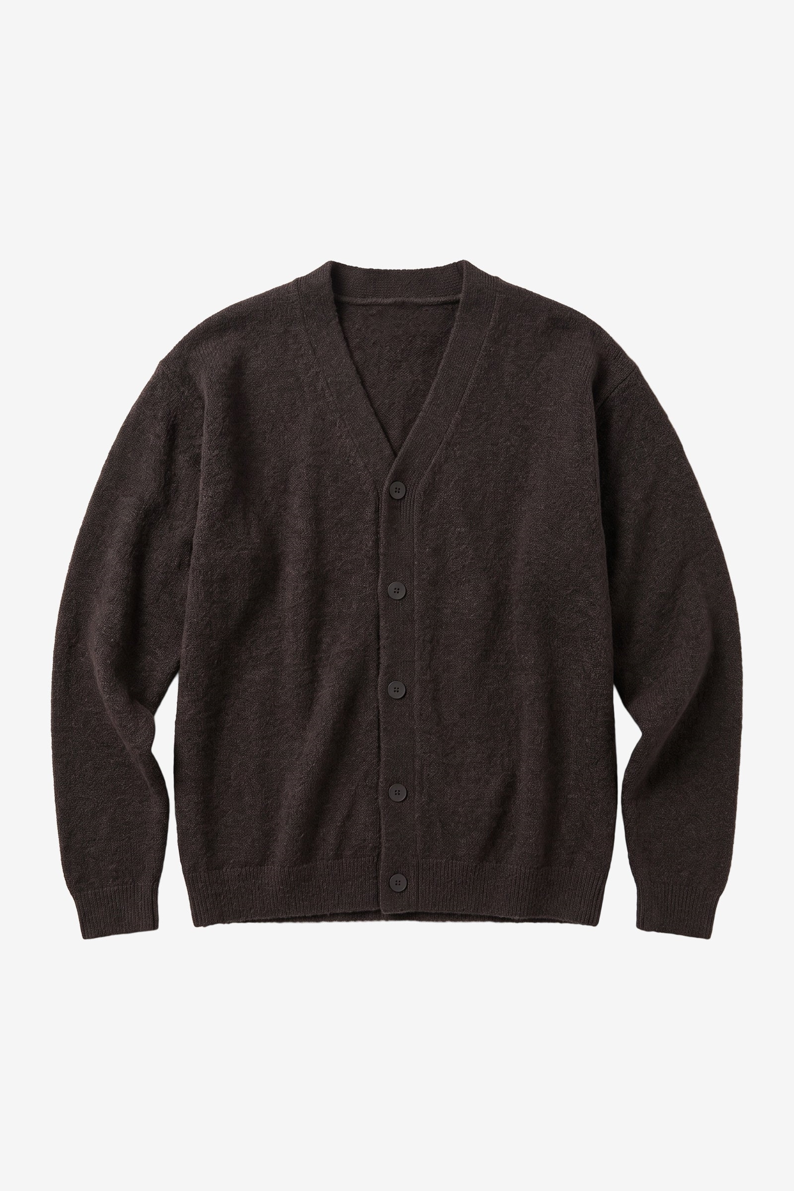 KnowledgeCotton Apparel Herren vegan Strickjacke Herren Aus Souffl&Atilde;&copy; Yarn In Der Farbe Chocolate Torte