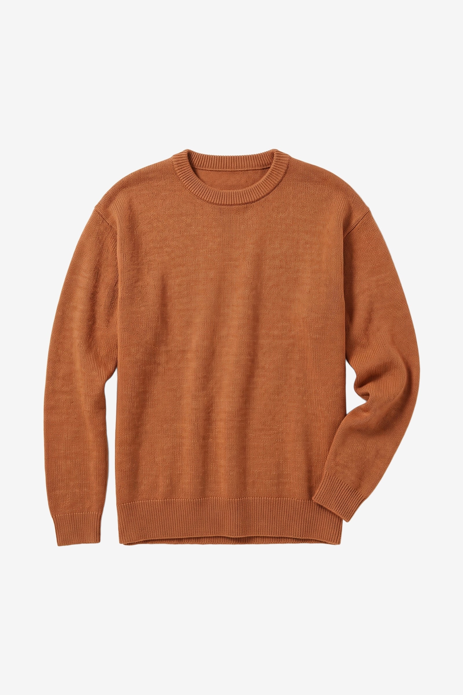 KnowledgeCotton Apparel Herren vegan Pullover Souffl&Atilde;&copy; Garn Lion Braun