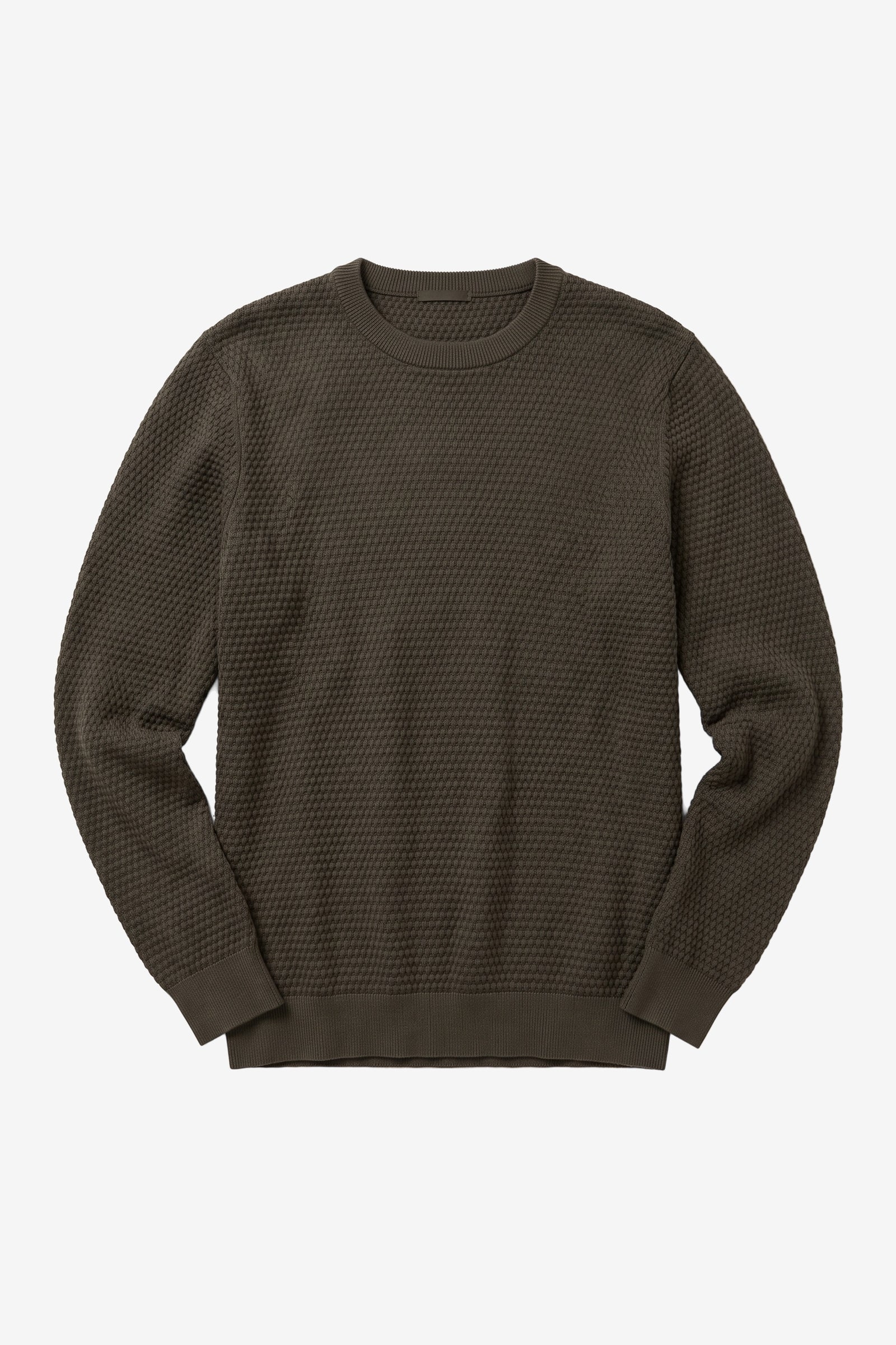 KnowledgeCotton Apparel Herren vegan Strickpullover Vagn Bubble Mit Rundhalsausschnitt, Waldgr&Atilde;&frac14;n/Nachtgr&Atilde;&frac14;n