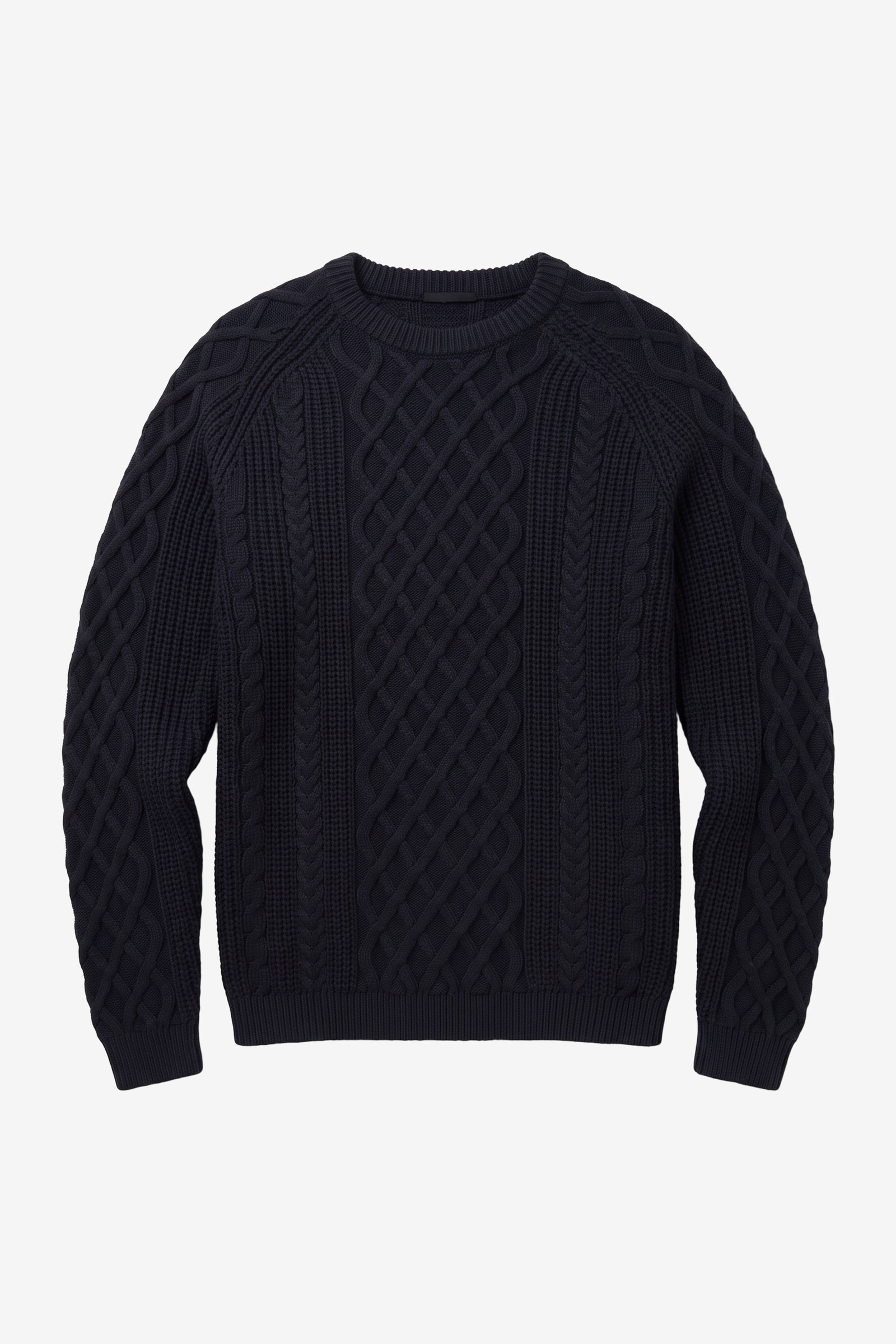 KnowledgeCotton Apparel Herren vegan Pullover Mit Zopfmuster Nachthimmelblau