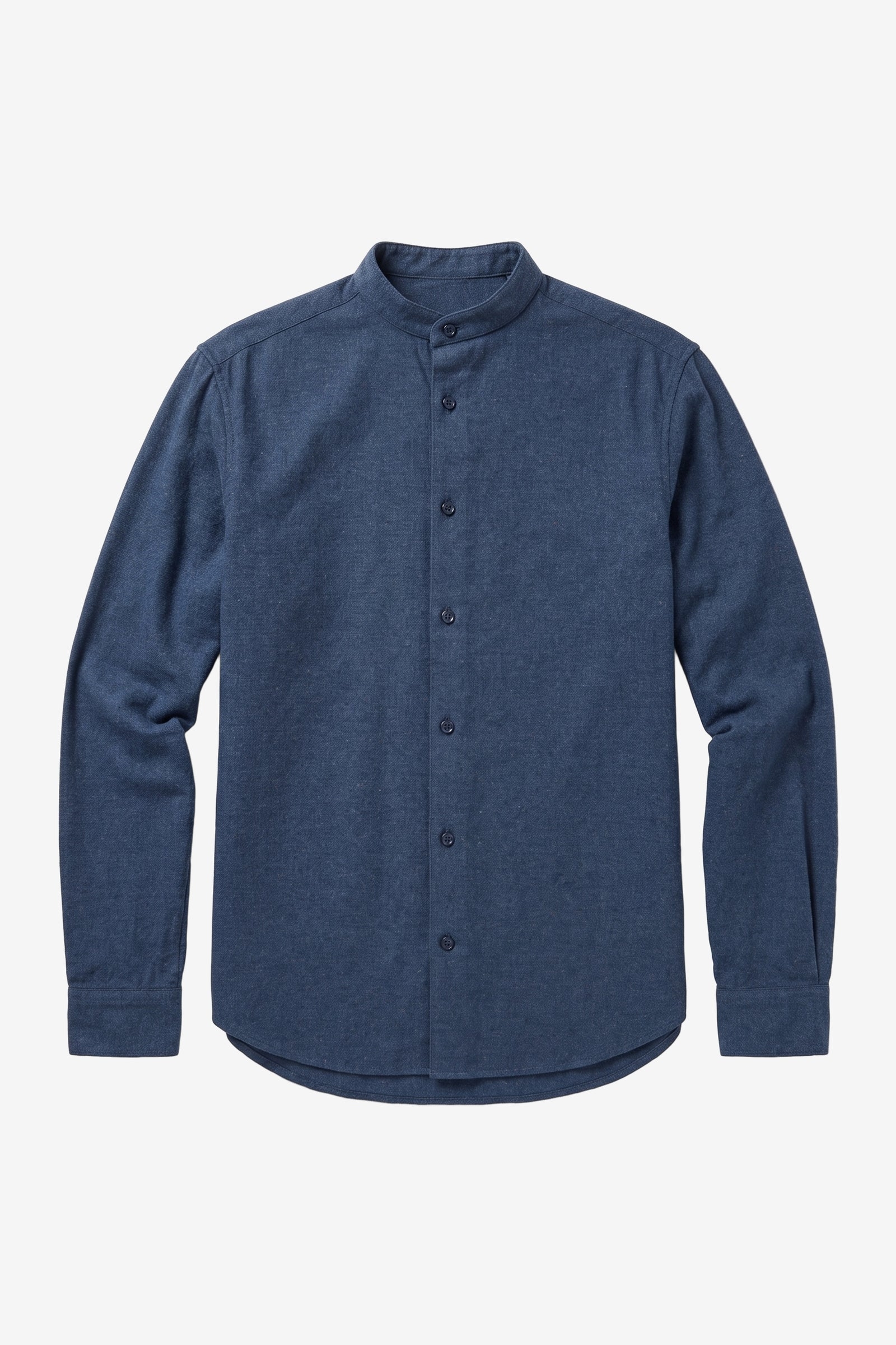 KnowledgeCotton Apparel Herren vegan Hemd Arch Regular Aus Flanell Vintage Indigo