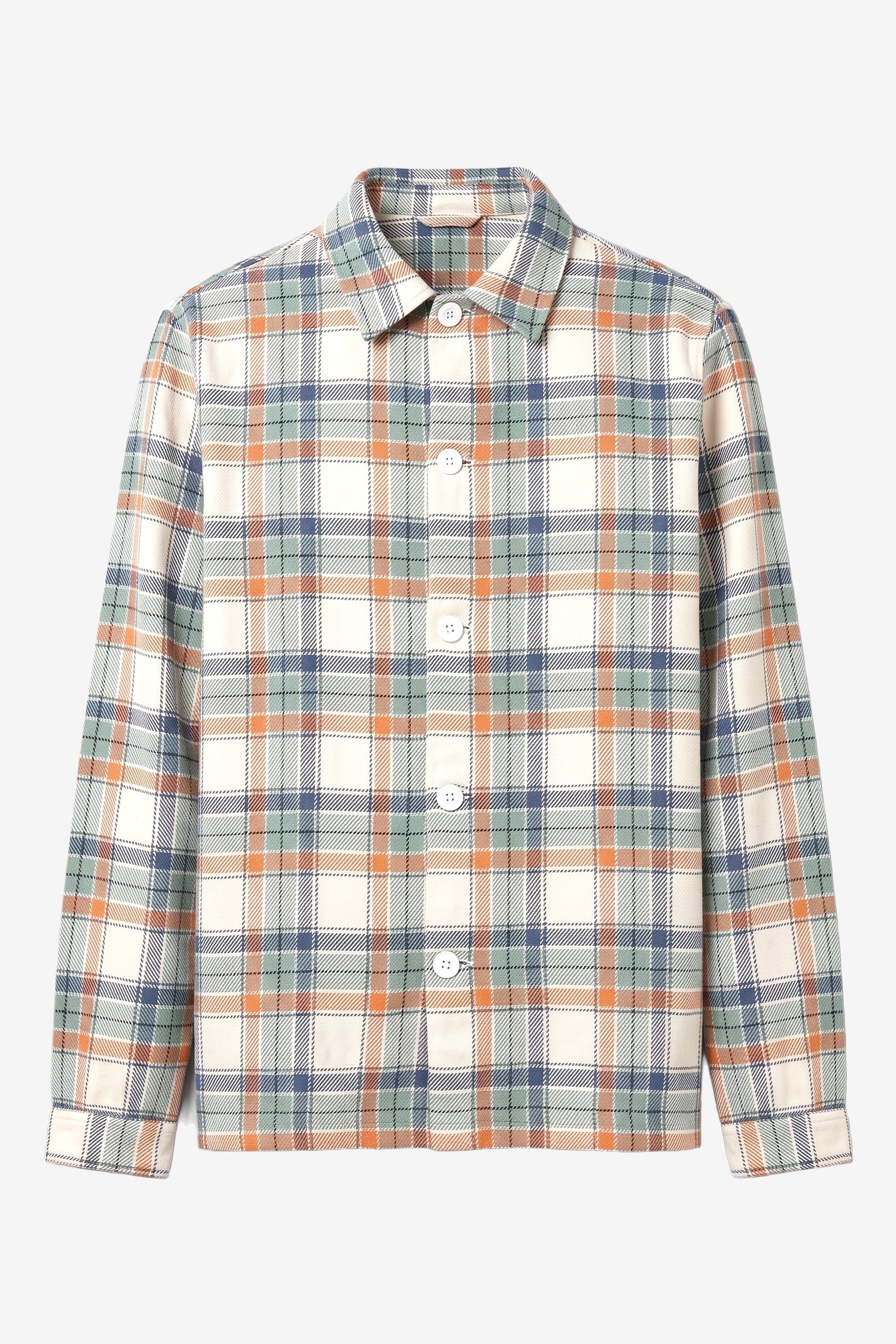 KnowledgeCotton Apparel men vegan Overshirt Flannel Check Multi Check