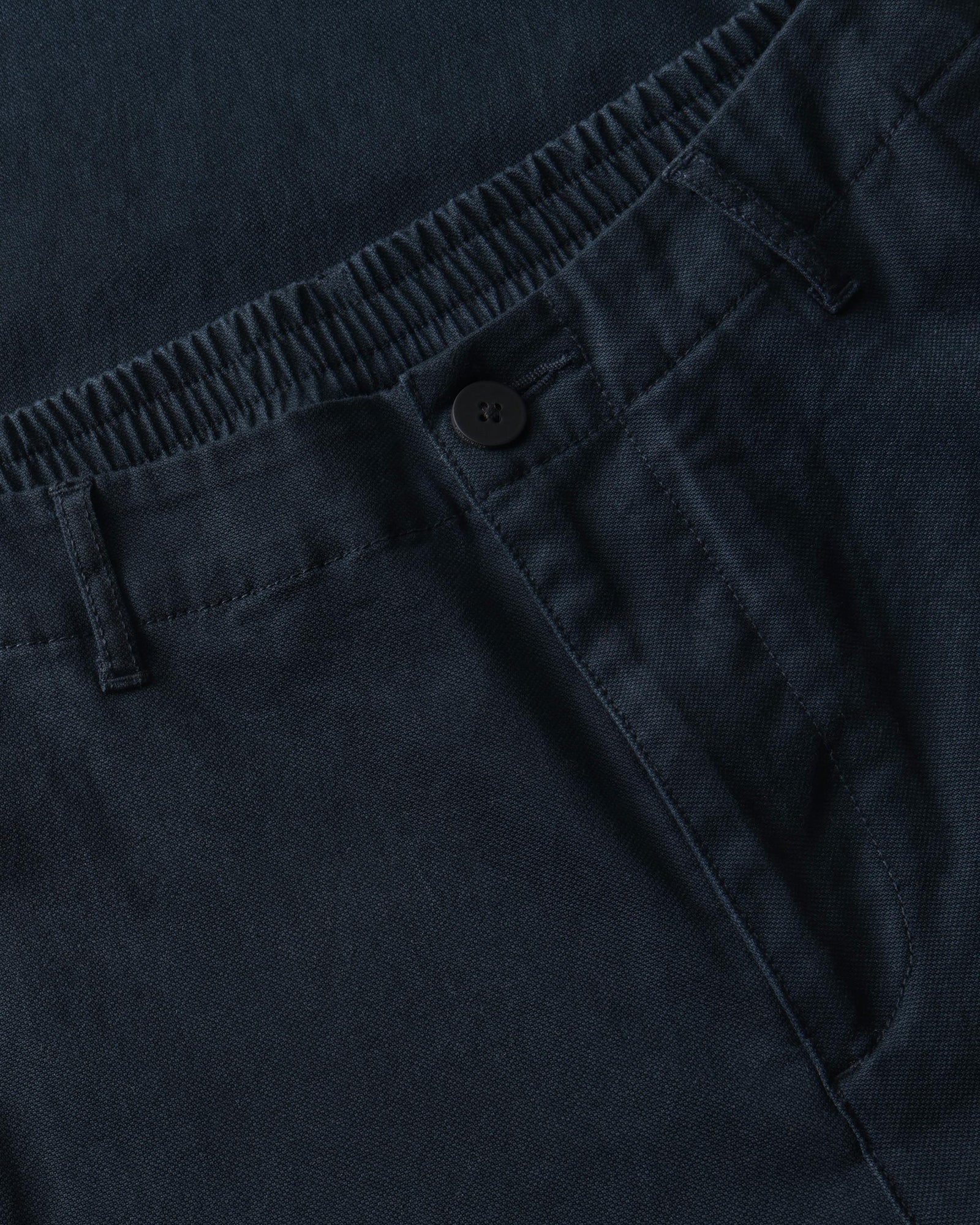 KnowledgeCotton Apparel womens vegan Pants Bloom Barrel Pique Total Eclipse Blue