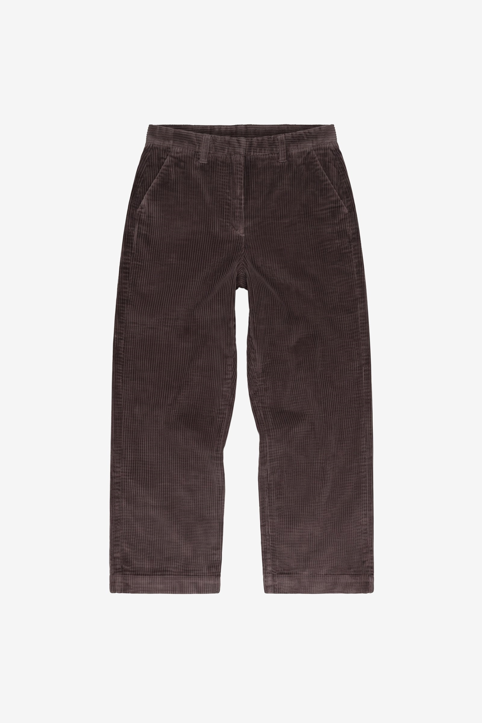 KnowledgeCotton Apparel Damen vegan Cordhose Bora Weit Chocolate Torte