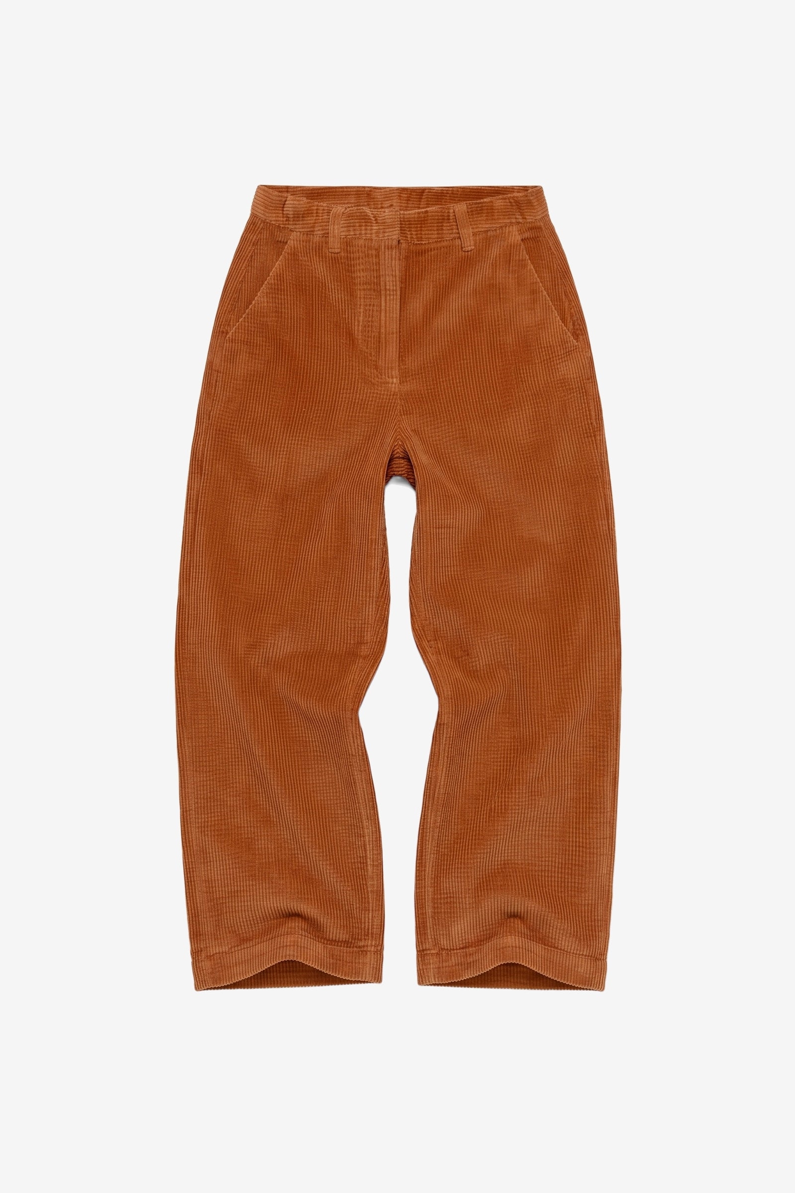KnowledgeCotton Apparel Damen vegan Hose Bora Wide Cord Lion Braun