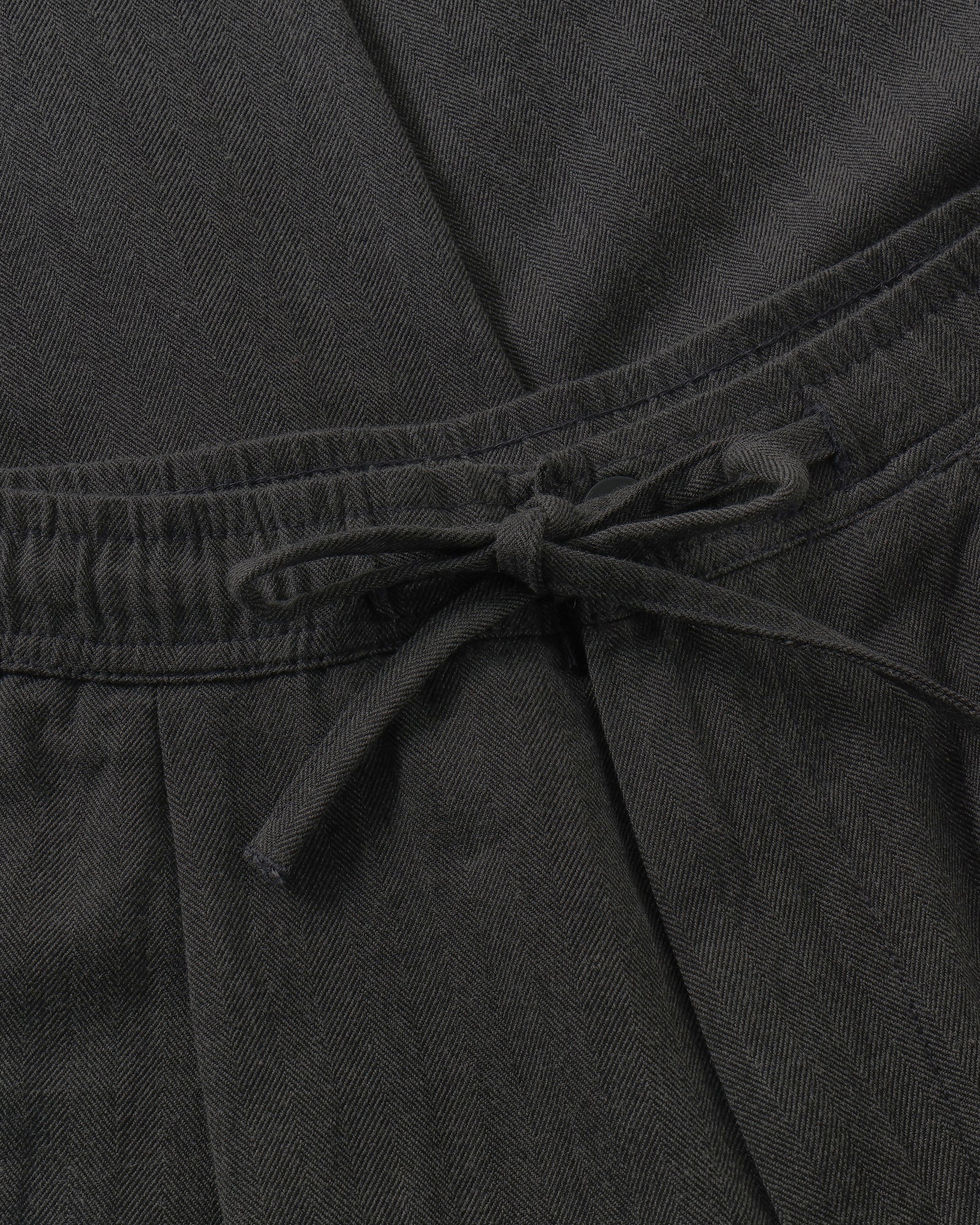 KnowledgeCotton Apparel men vegan Pants Fig Comfort Herringbone Dark Grey Melange
