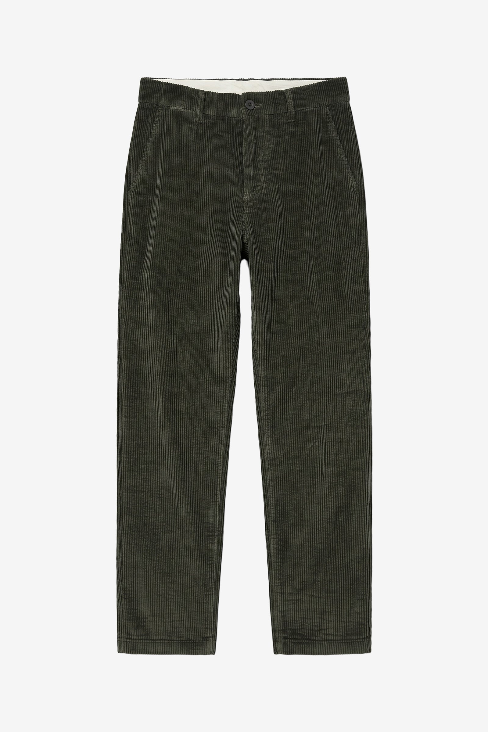 KnowledgeCotton Apparel men vegan Pants Chuck Regular Corduroy Forest Night