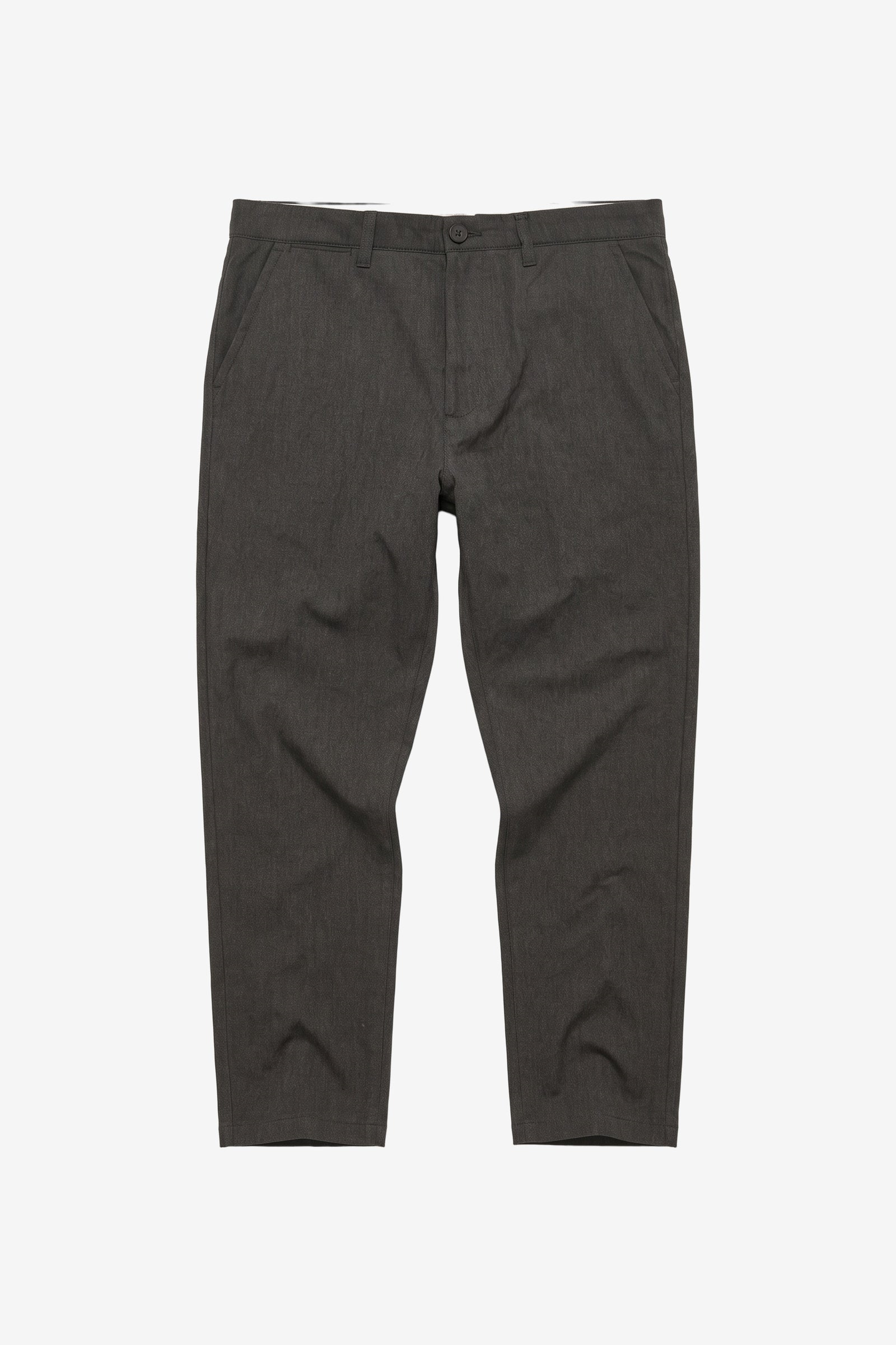 KnowledgeCotton Apparel Herren vegan Hose Chuck Regular Fischgrat Dunkelgrau Meliert