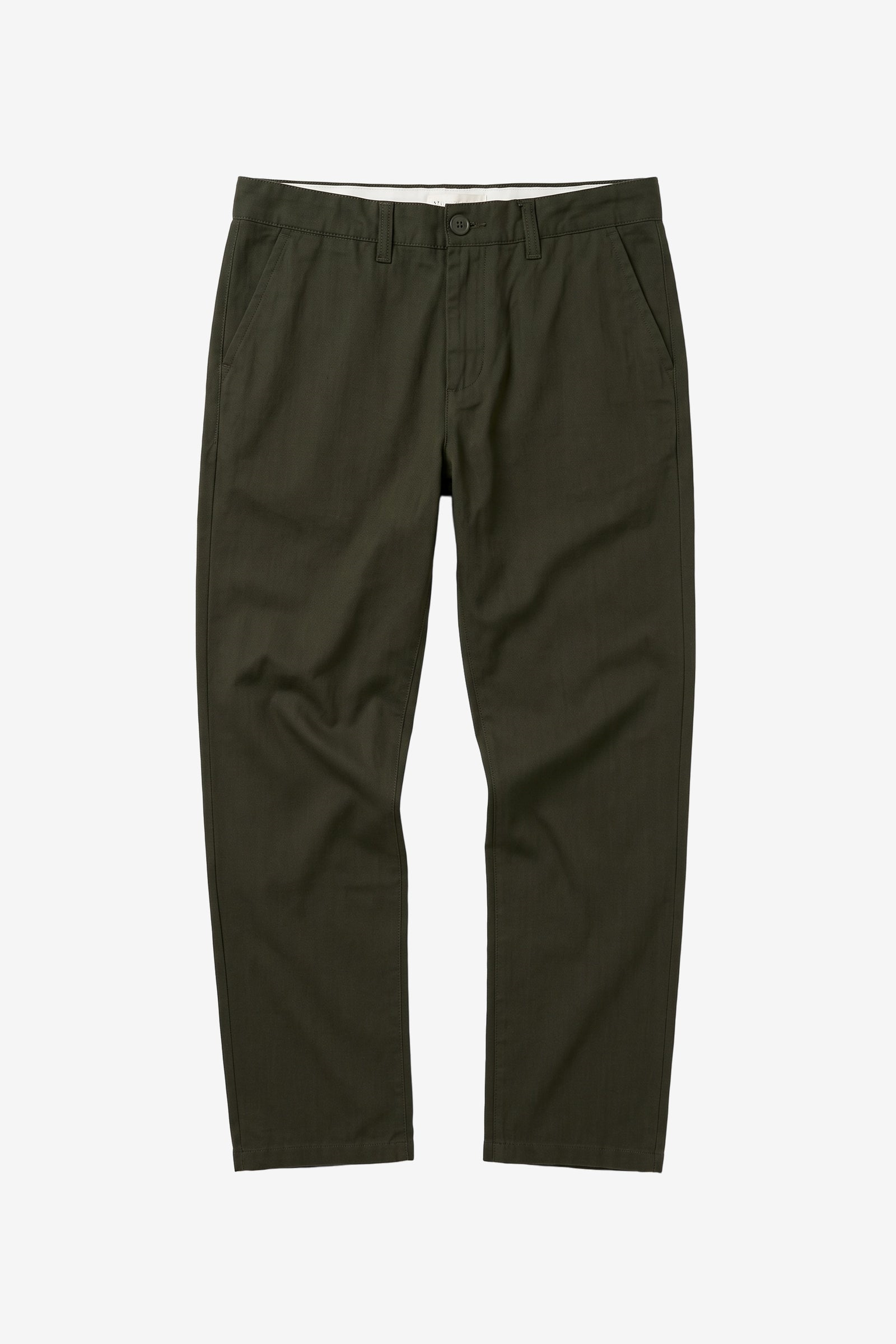KnowledgeCotton Apparel Herren vegan Hose Chuck Regular Herringbone Forest Nachtgr&Atilde;&frac14;n
