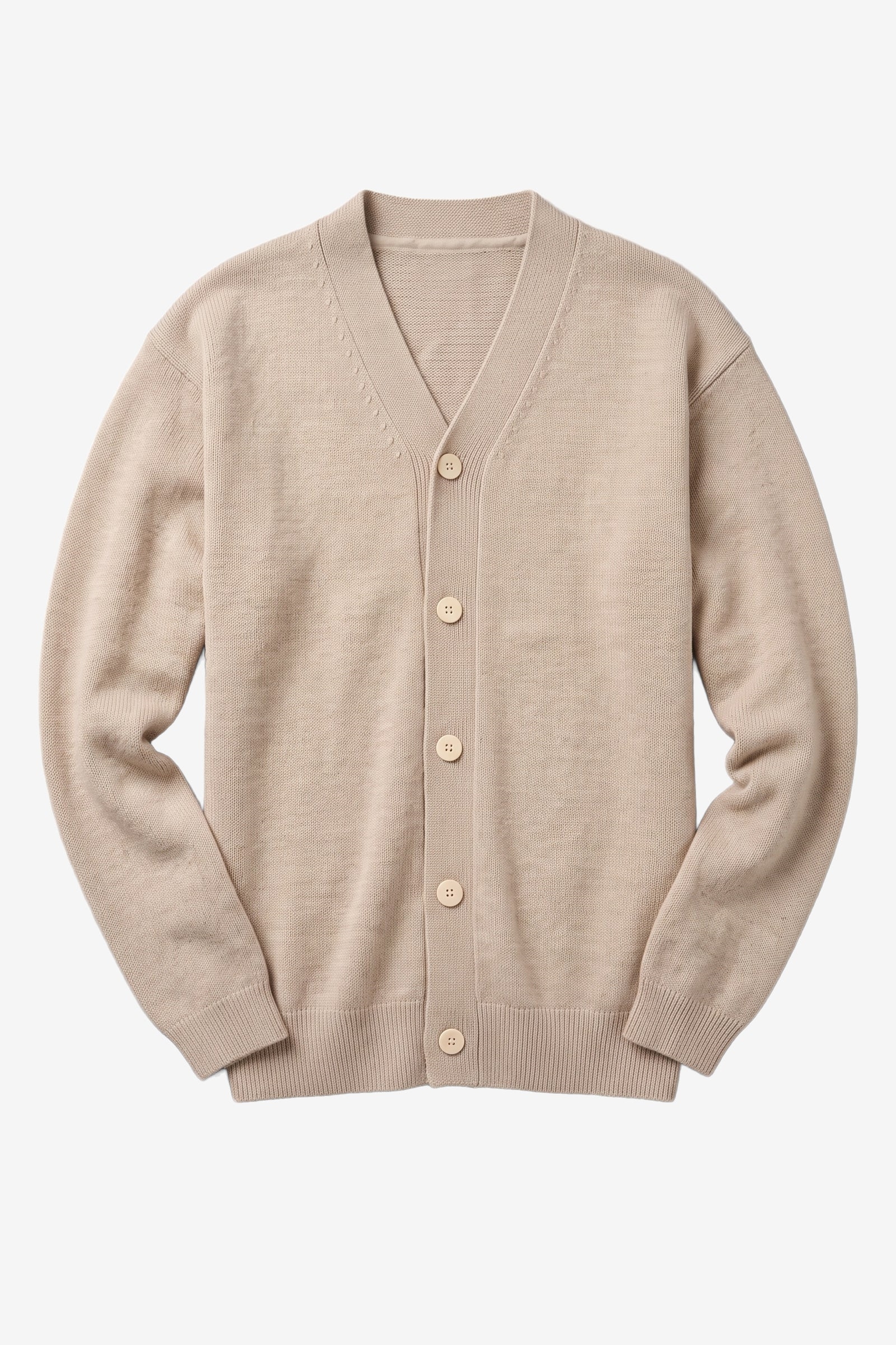 KnowledgeCotton Apparel Herren vegan Strickjacke Herren Aus Souffl&Atilde;&copy; Yarn Helles Federgrau