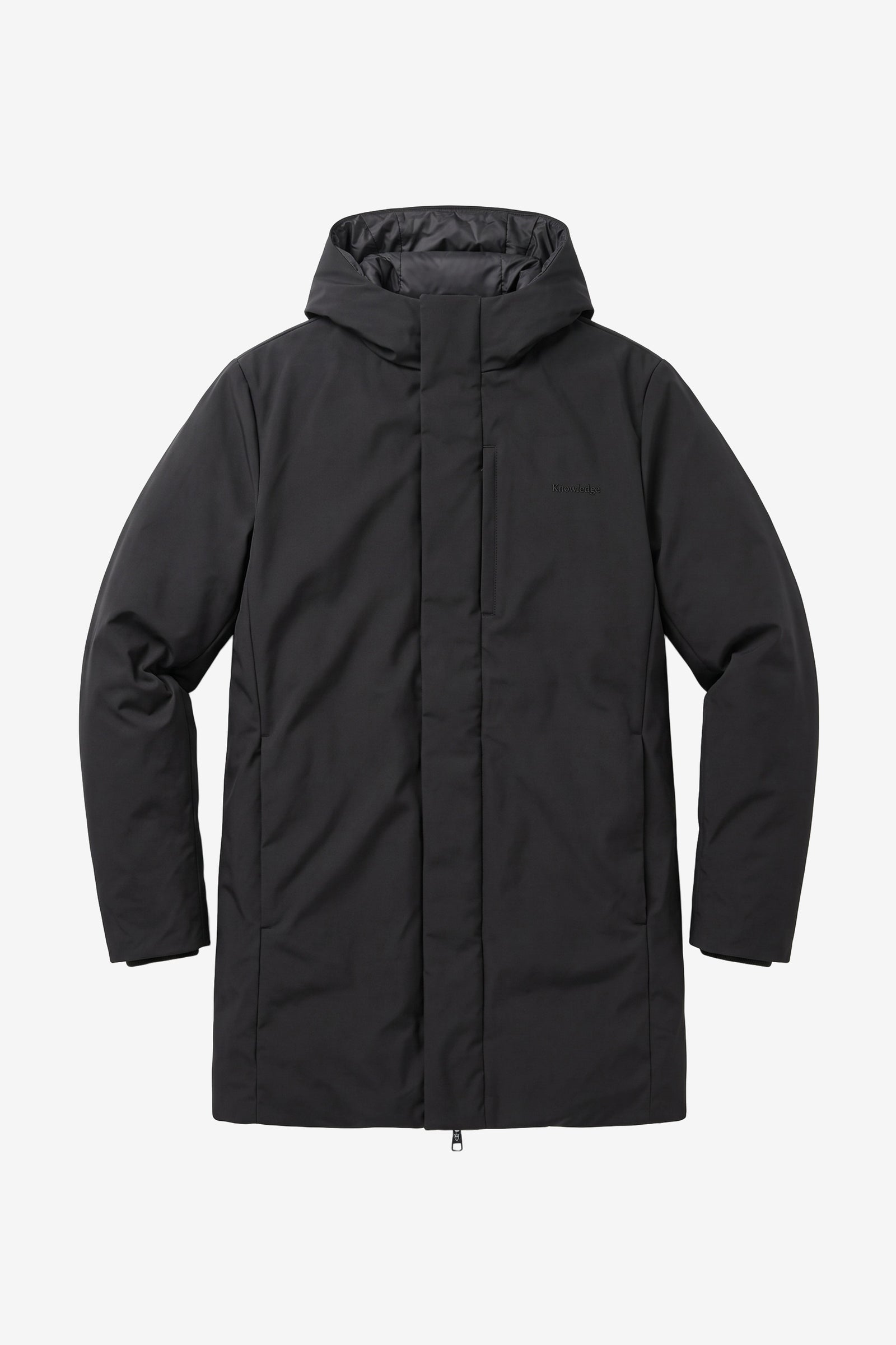 KnowledgeCotton Apparel men vegan Parka Soft Shell Black Jet
