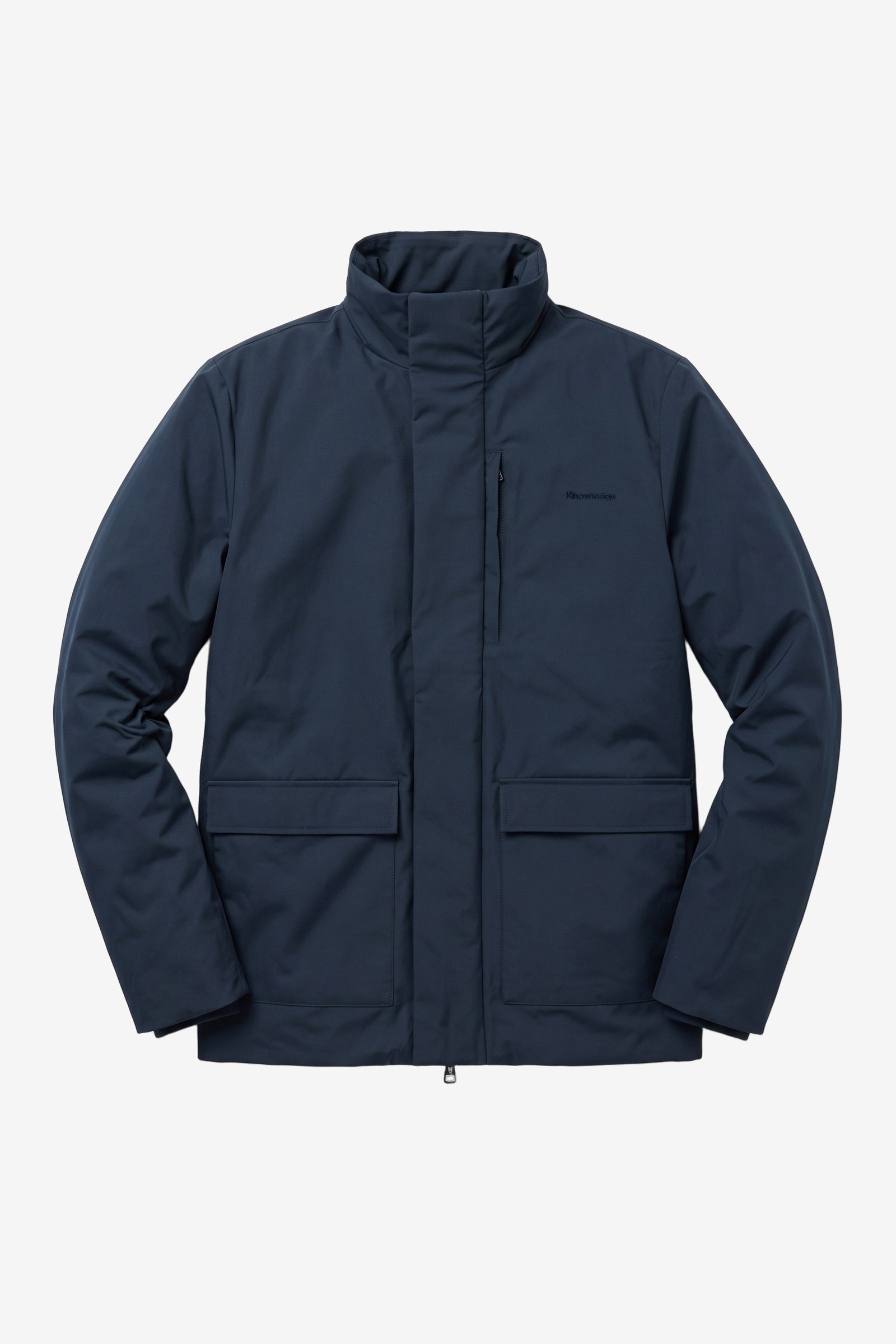 KnowledgeCotton Apparel Herren vegan Softshell Jacke Total Eclipse In Blau