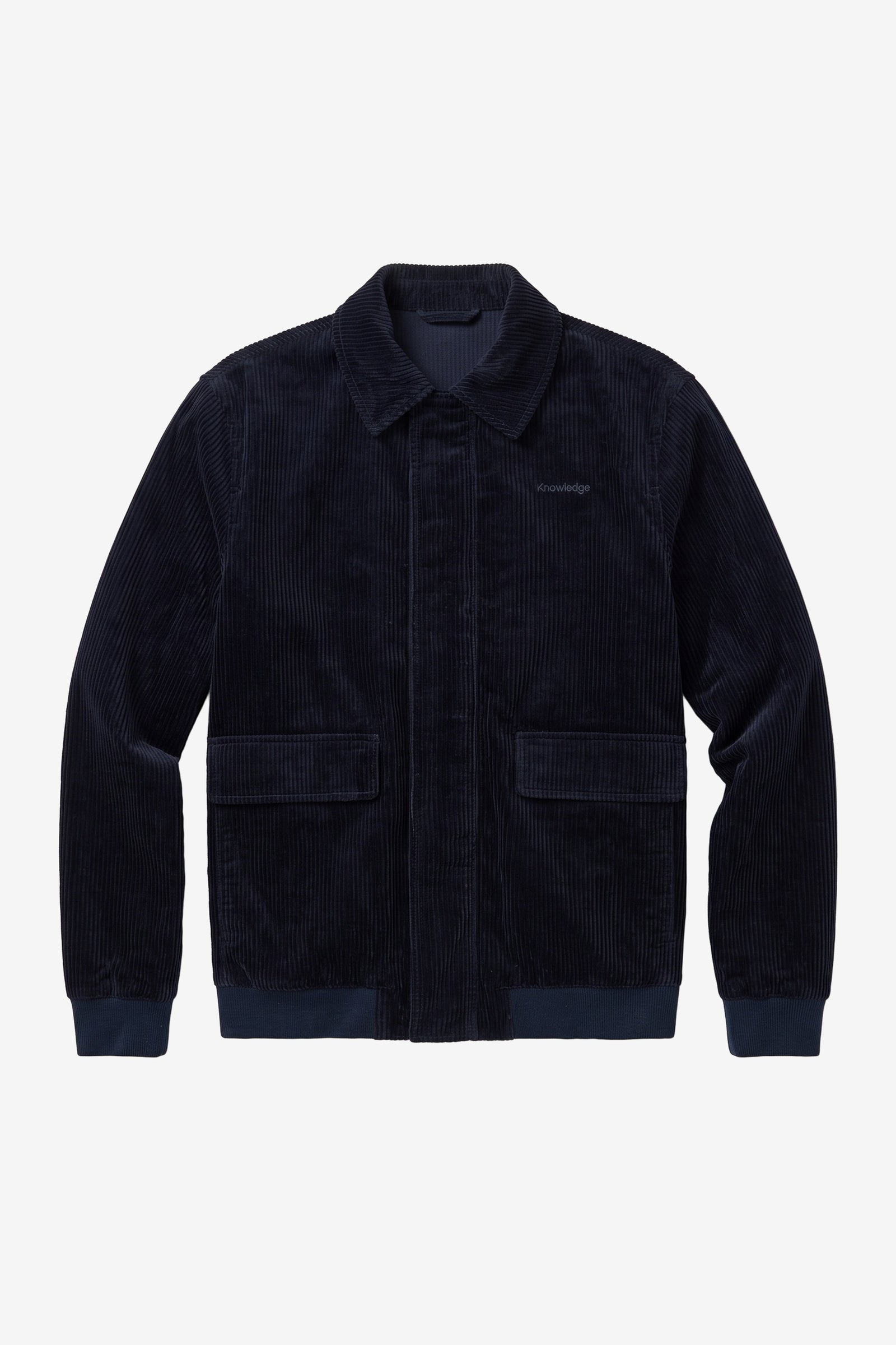 KnowledgeCotton Apparel Herren vegan Bomberjacke Corduroy Night Sky