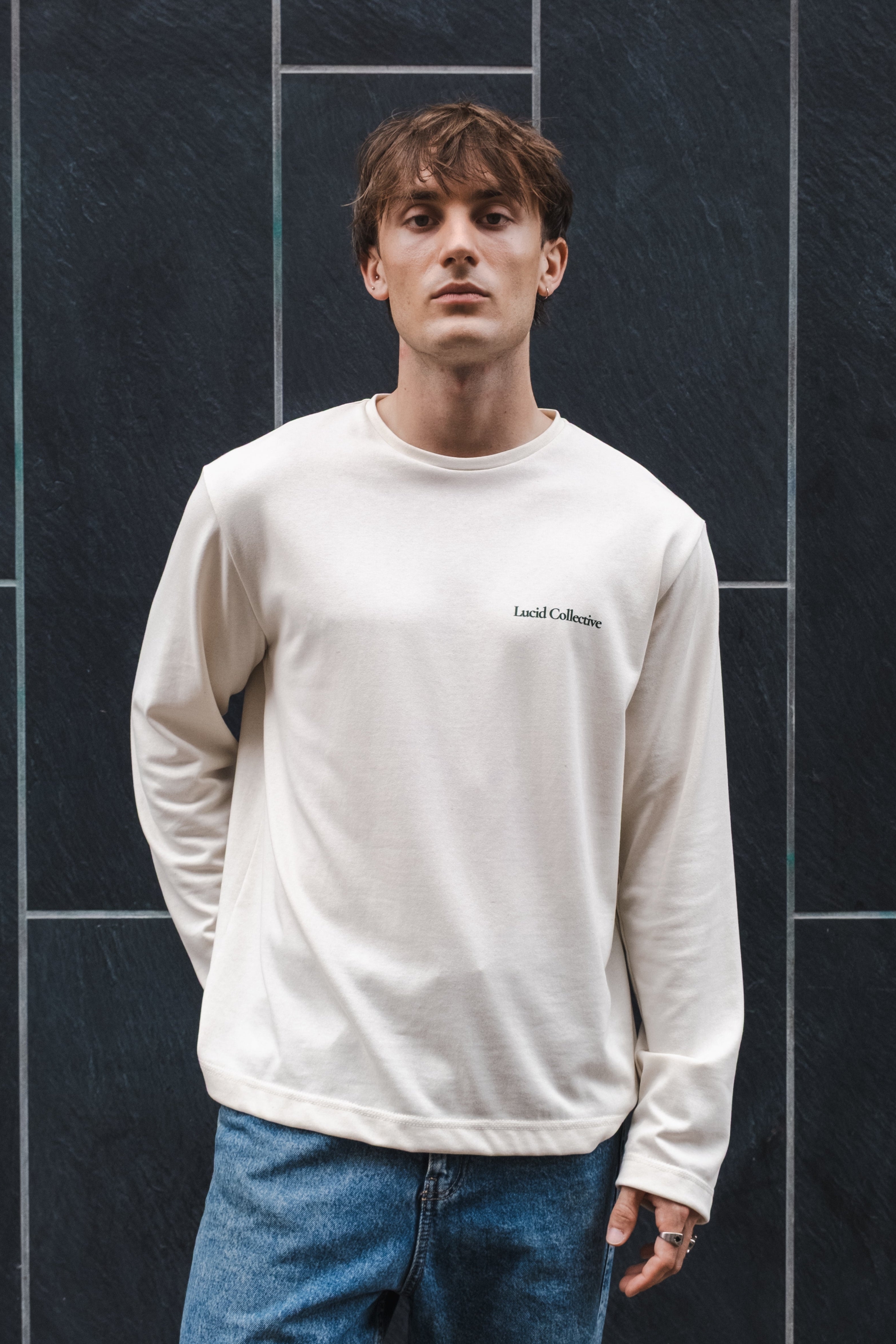 Lucid Collective Herren vegan Langarmshirt Feel Herren