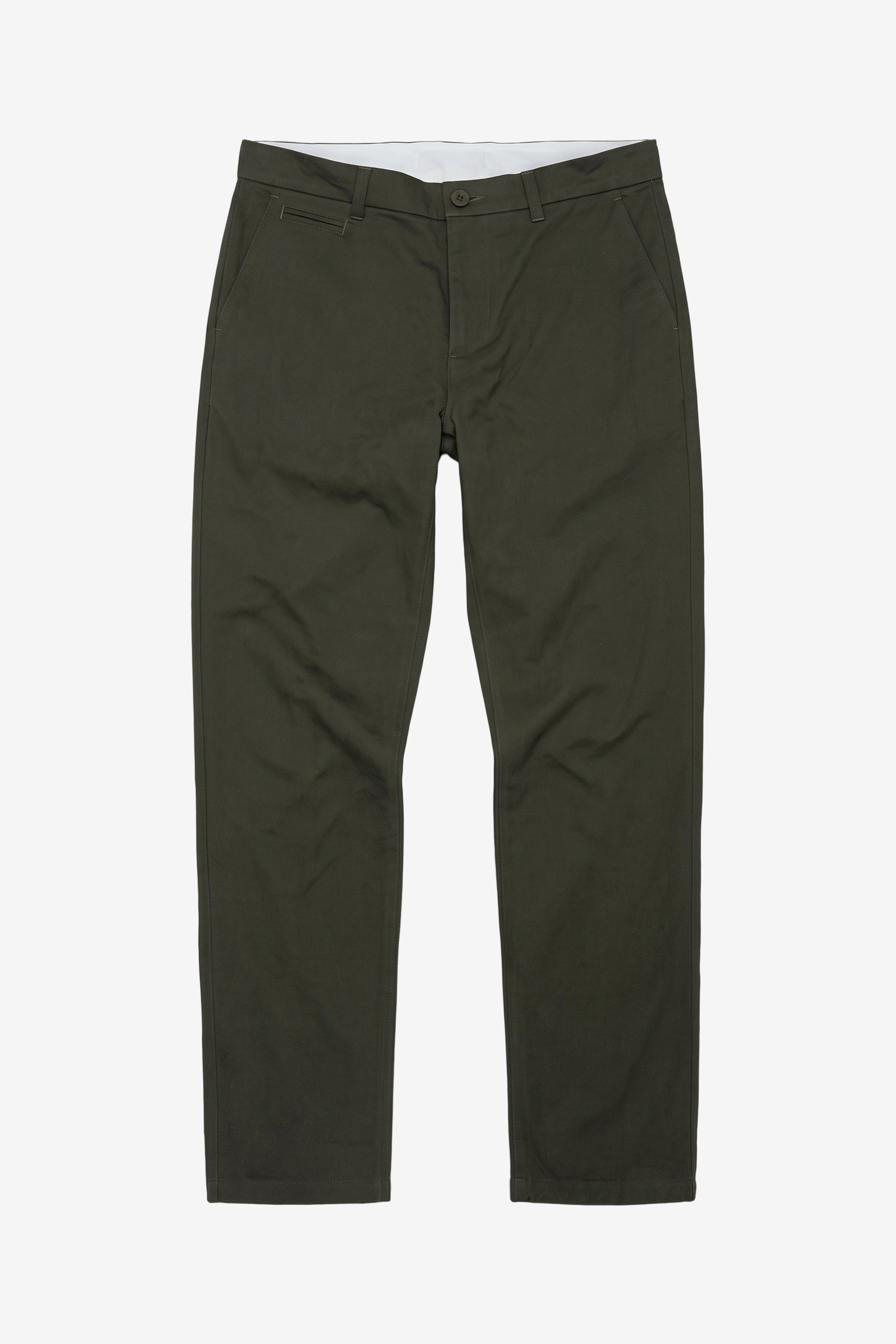 KnowledgeCotton Apparel men vegan Chino Pants Chuck Regular Twill Forest Night Green