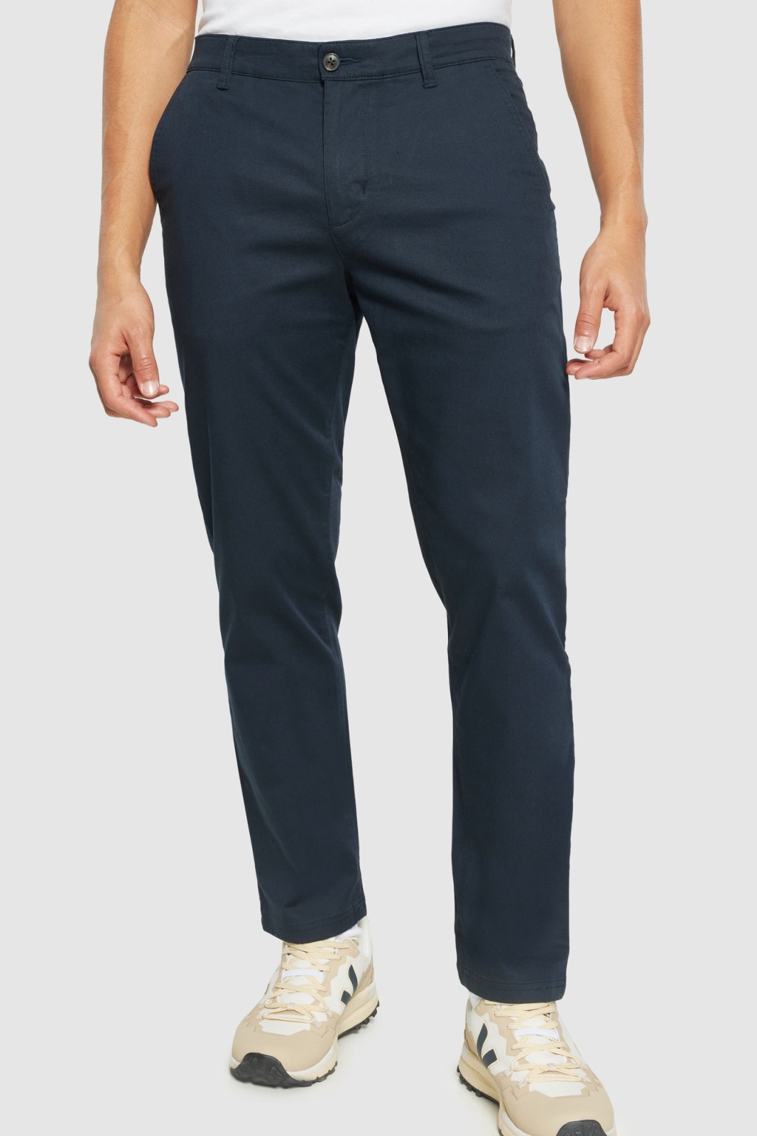 KnowledgeCotton Apparel men vegan Pants Canvas Chuck Regular Total Eclipse Navy