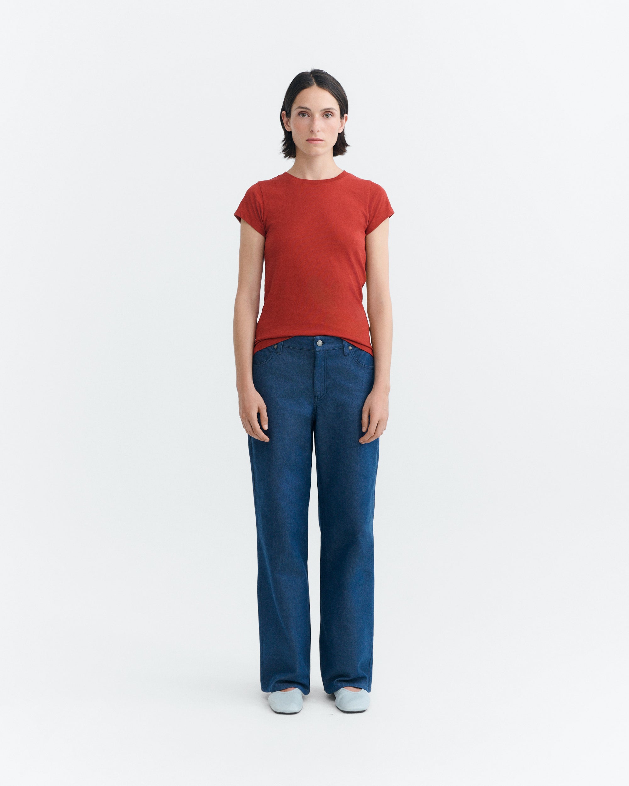 Thinking MU womens vegan Jeans Low Rise Natural Kettan Indigo