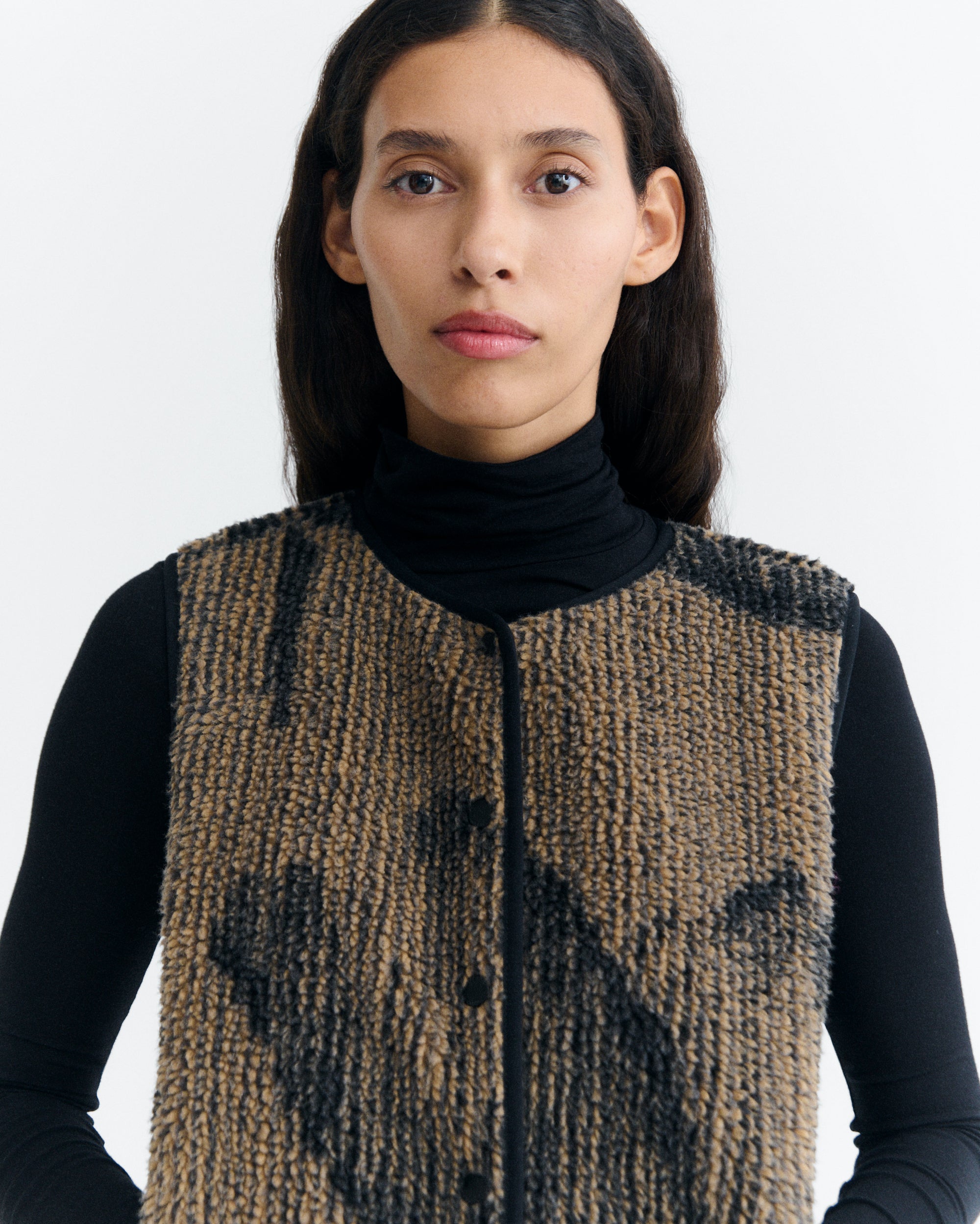 Thinking MU womens vegan Vest Jay Brown Lotus