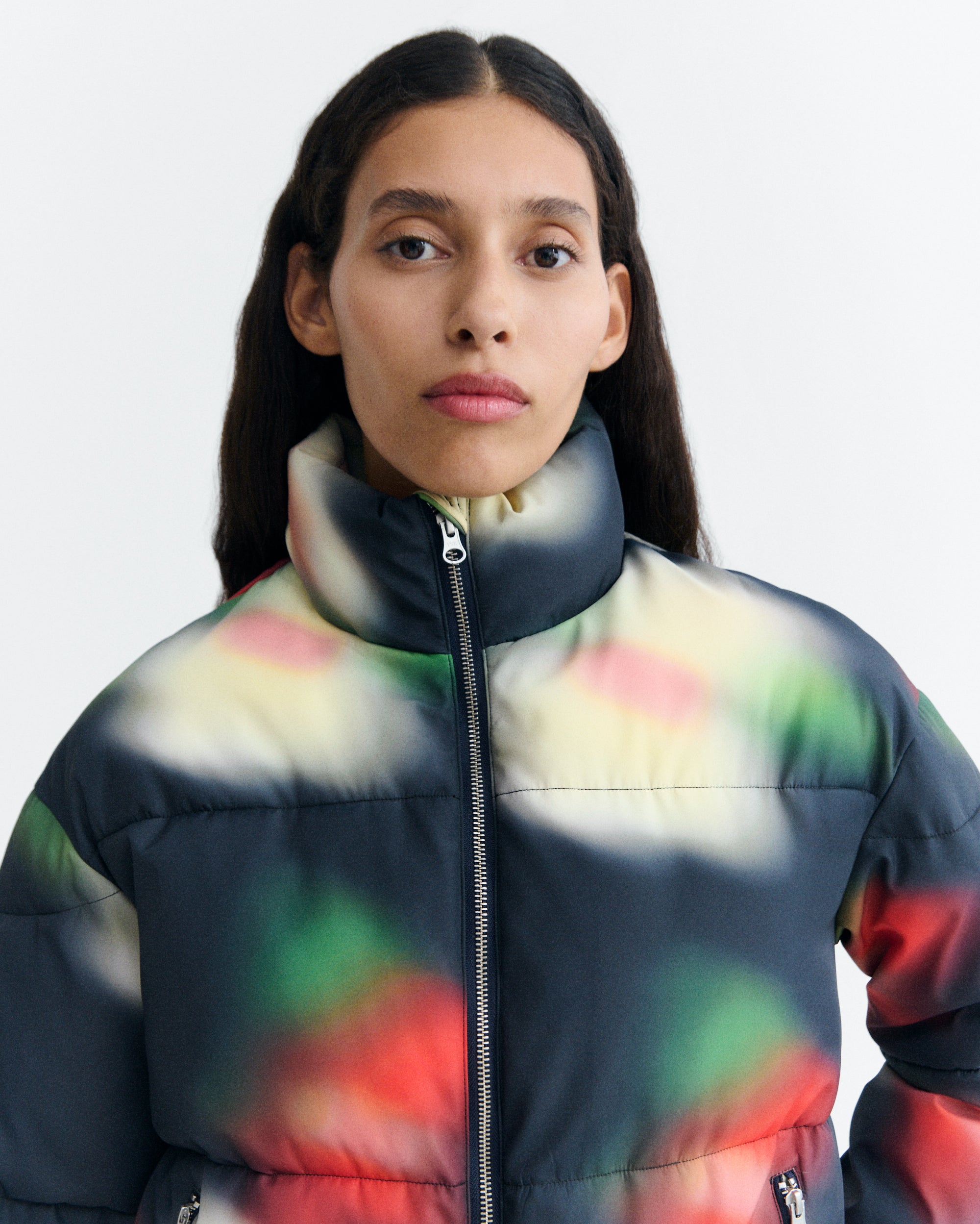 Thinking MU womens vegan Padded Jacket Bloom Gemma Black