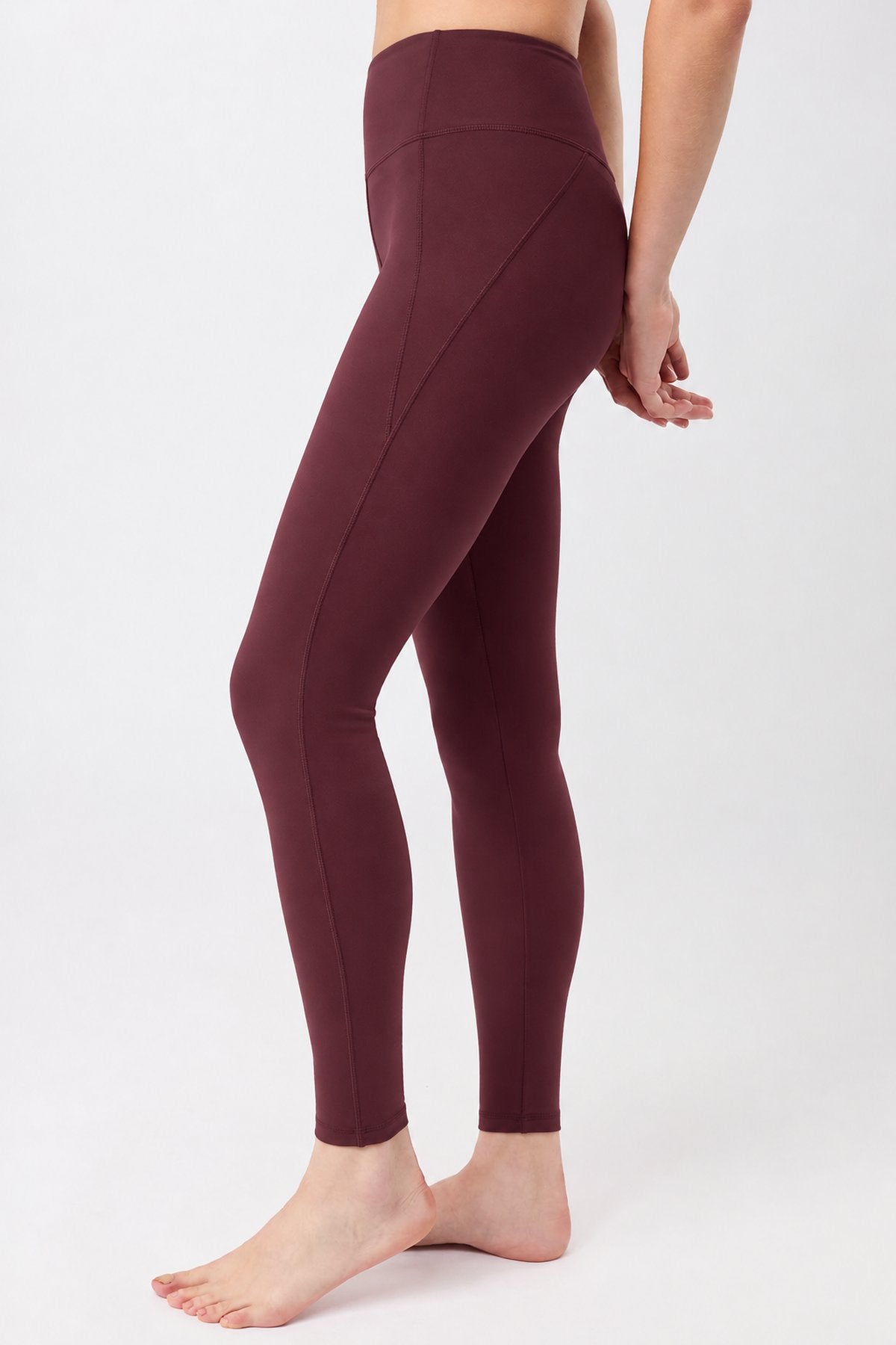 MANDALA womens vegan Leggings Limitless Ruby Red