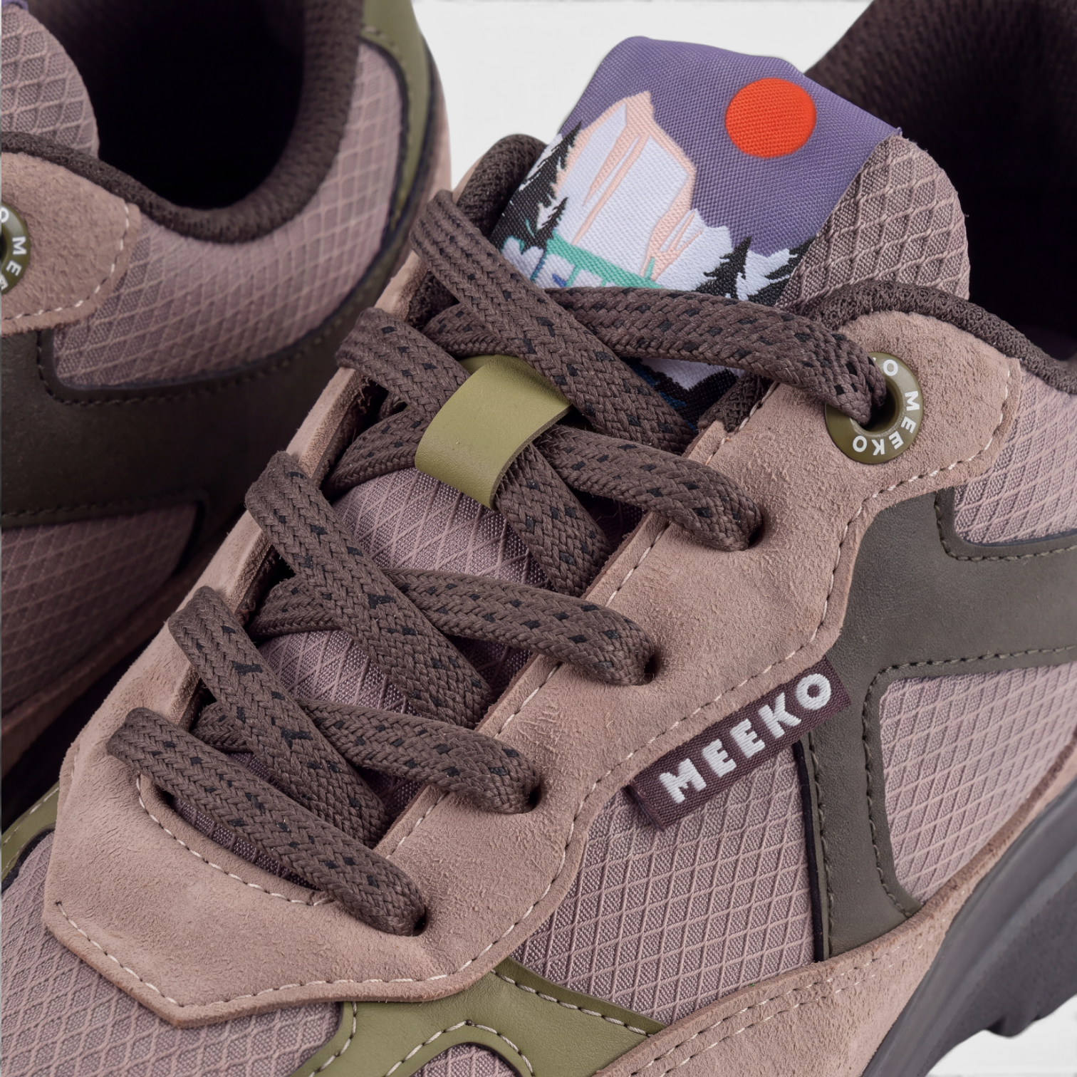 MEEKO men vegan Sneakers Nanuk Moss Green