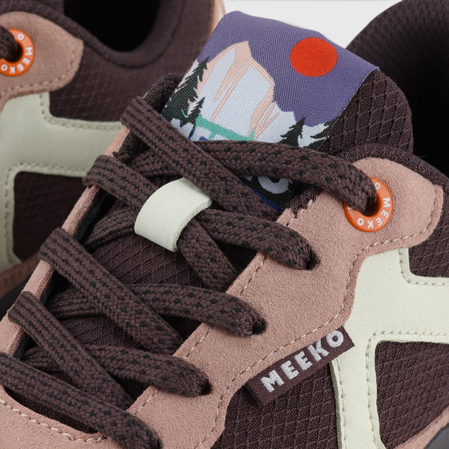 MEEKO men vegan Sneakers Nanuk Grape
