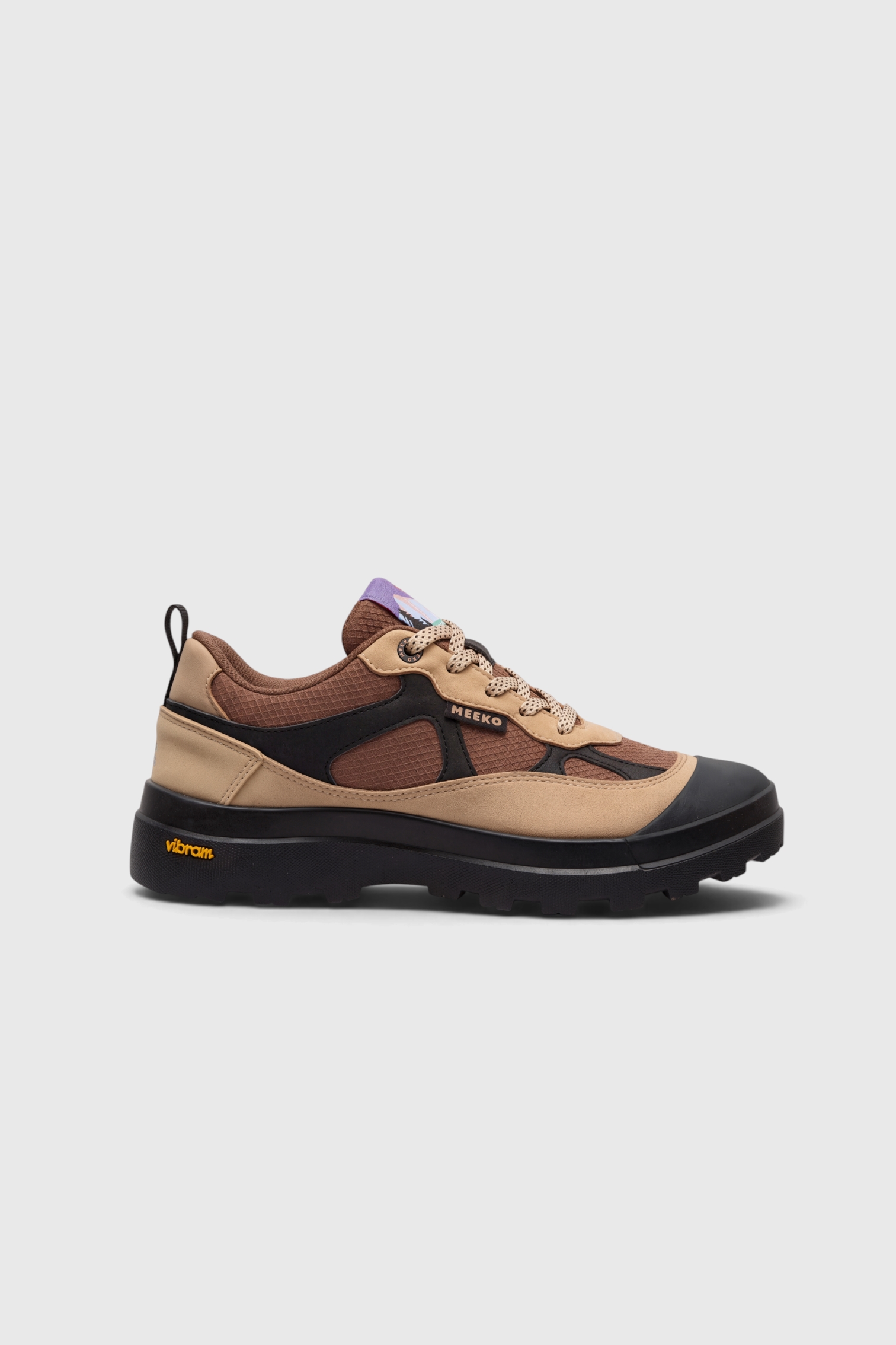 MEEKO Herren vegan Sneaker Nanuk Schokoladenbraun