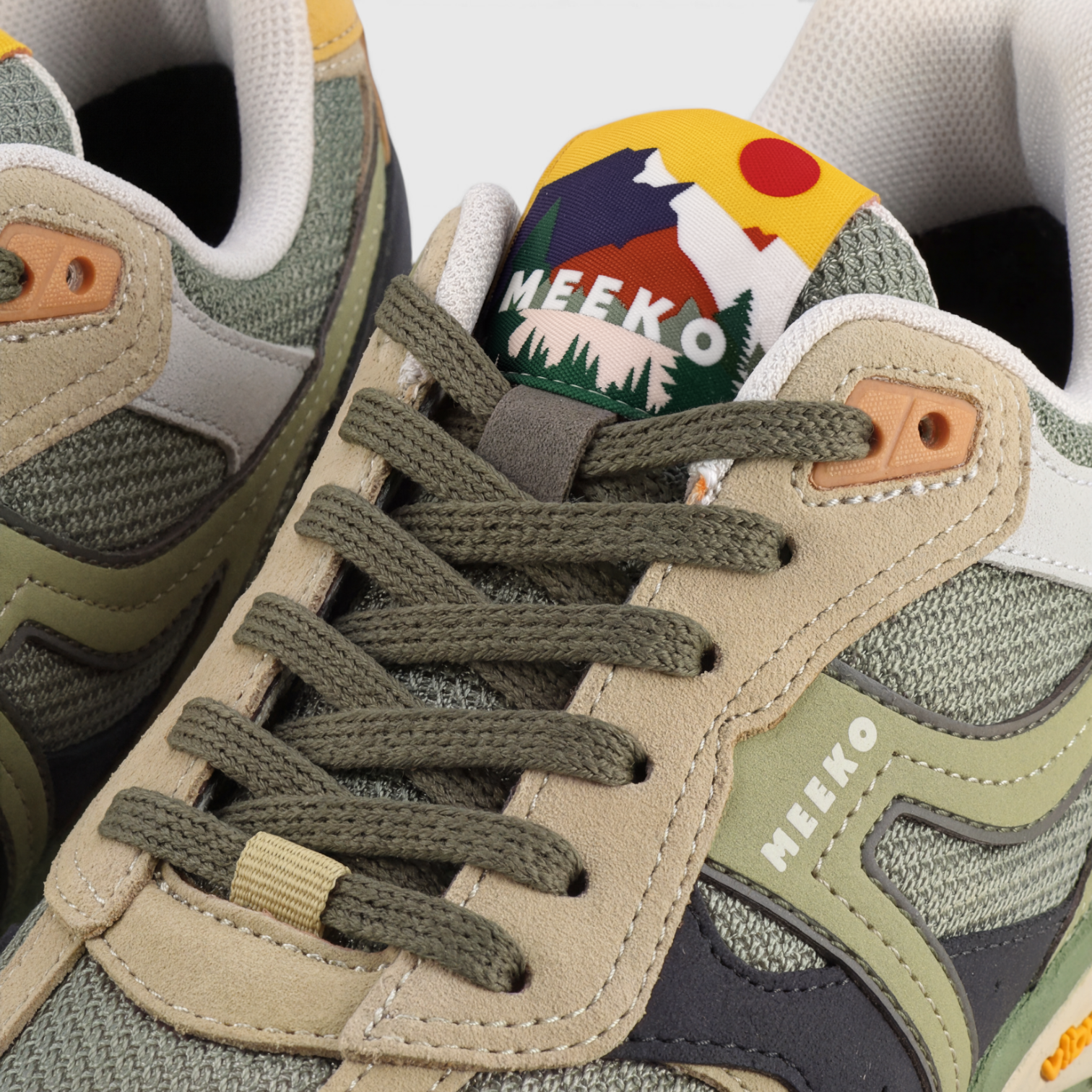 MEEKO men vegan Sneakers Capra Vegetal Green