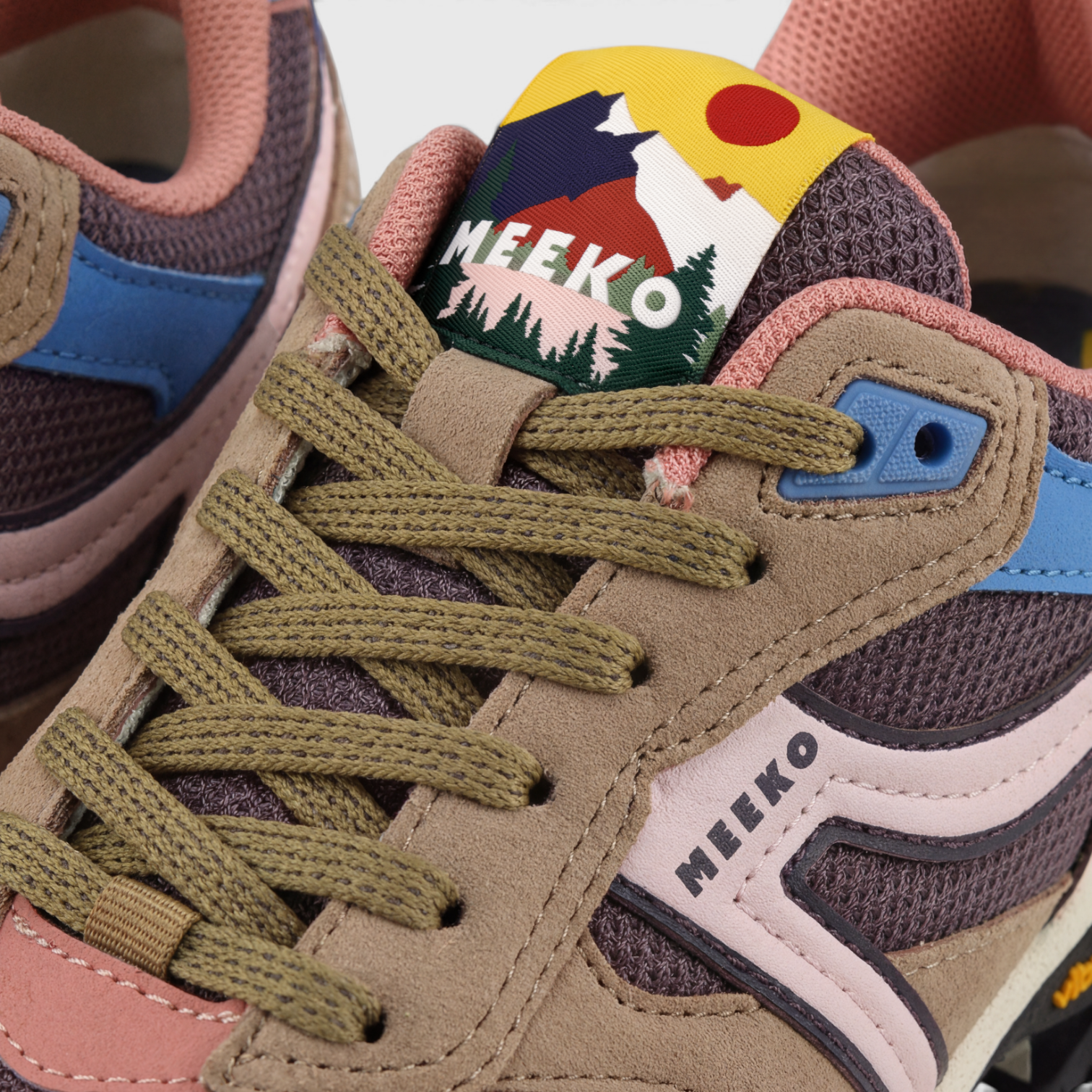 MEEKO men vegan Sneakers Capra Natif Brown