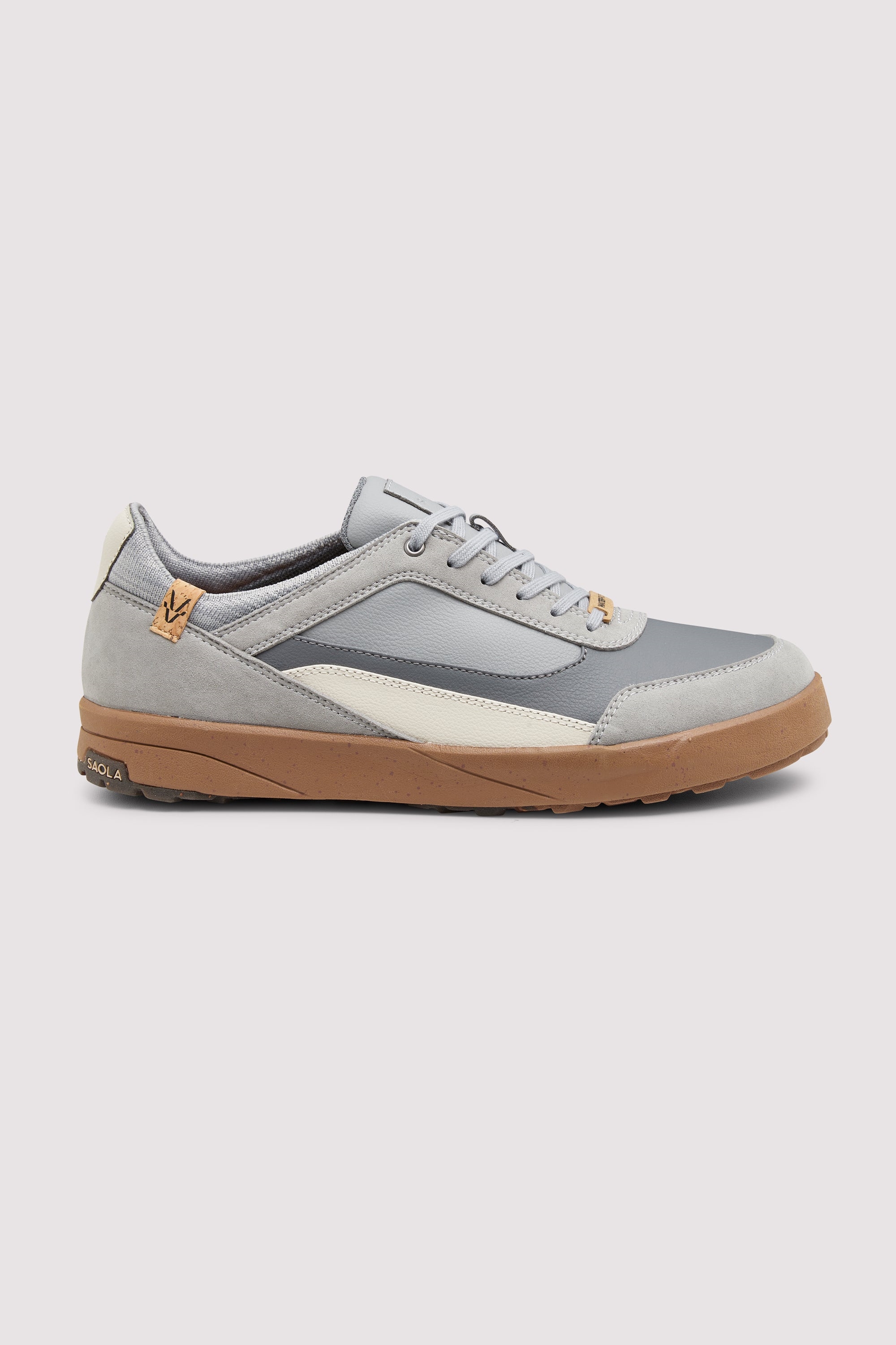 SAOLA men vegan Sneakers Men Quito Waterproof Grey