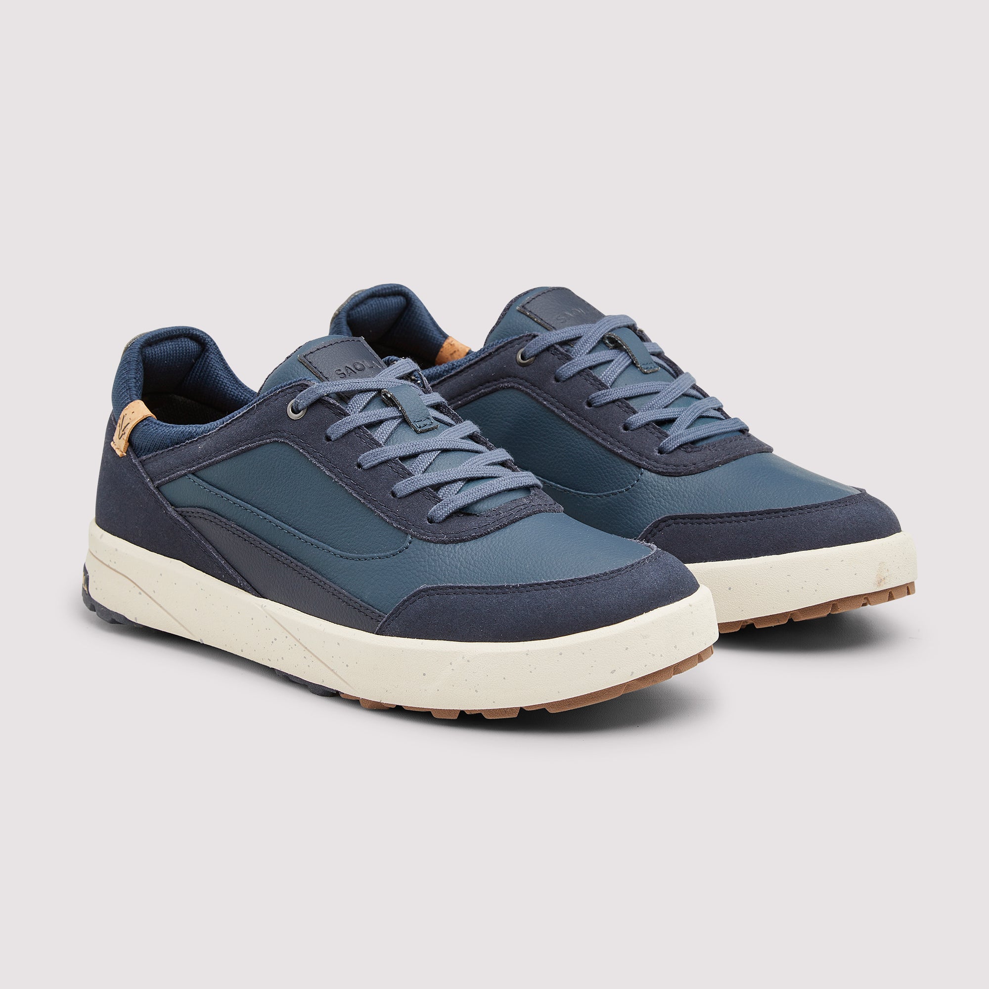 SAOLA womens vegan Sneakers Women Quito Waterproof Navy