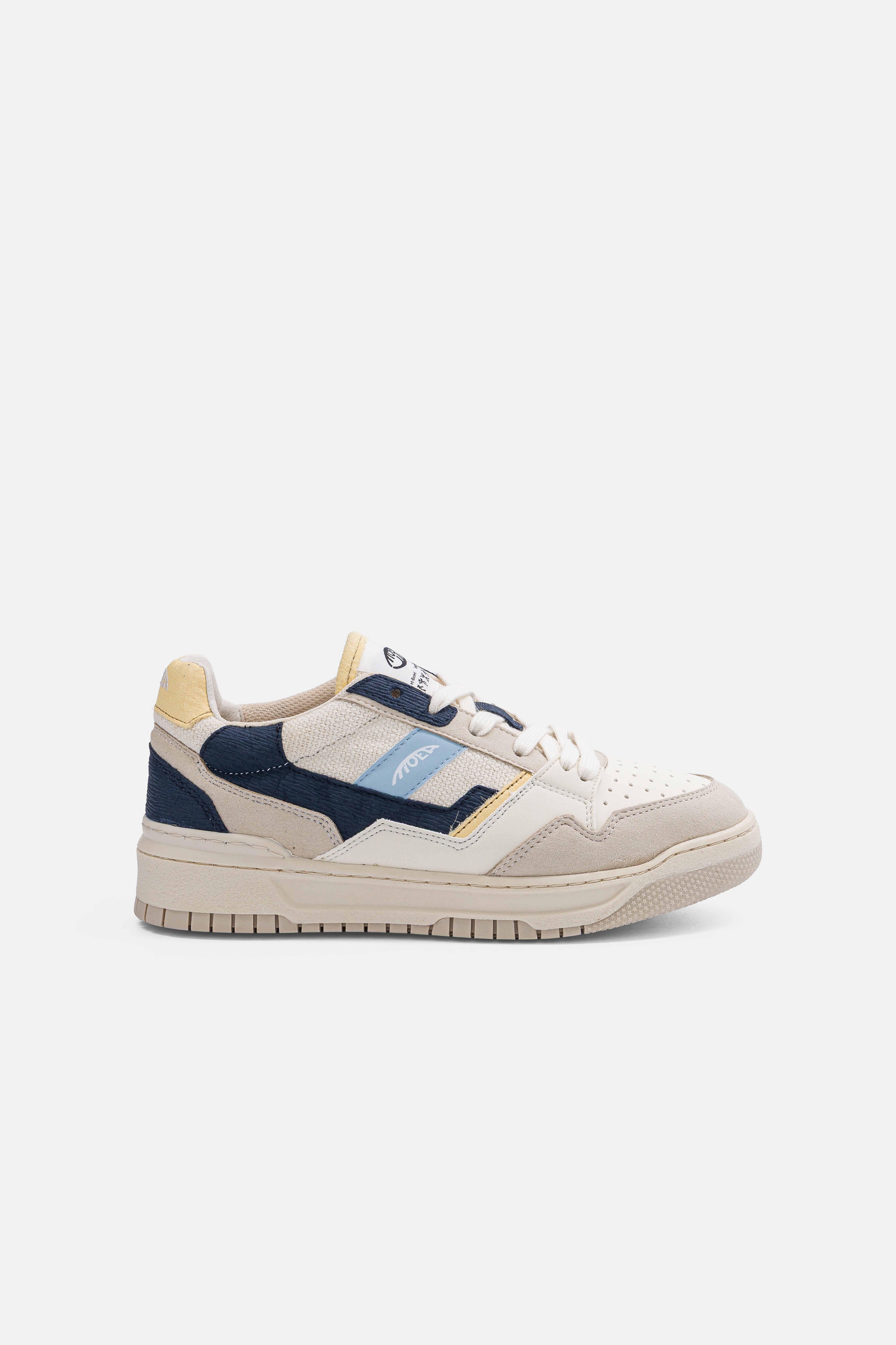 MoEa Herren vegan Sneaker Echo Sunburst Beige/Blau